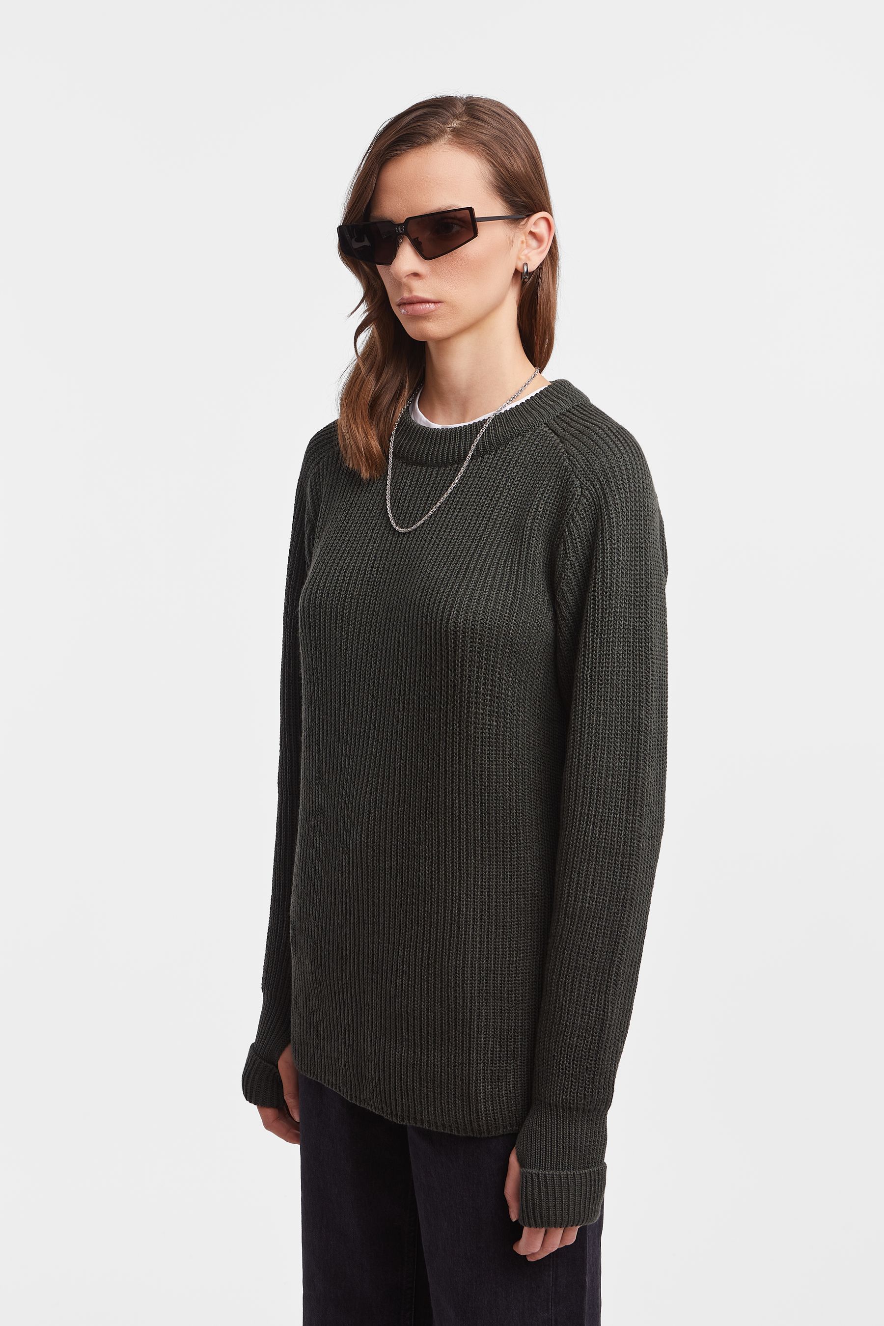 stutterheim original sweater green women knitwear