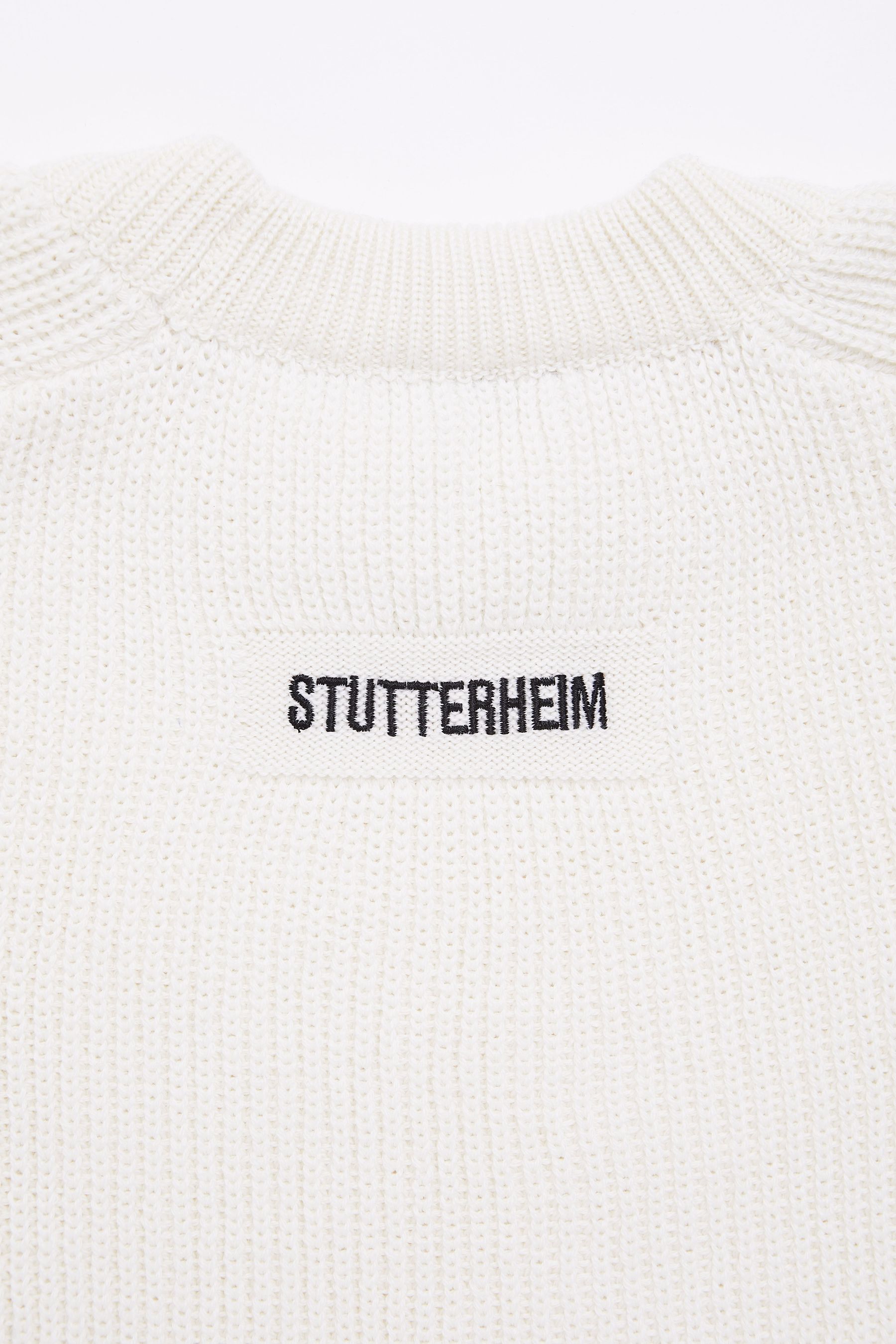 stutterheim original sweater off-white women knitwear