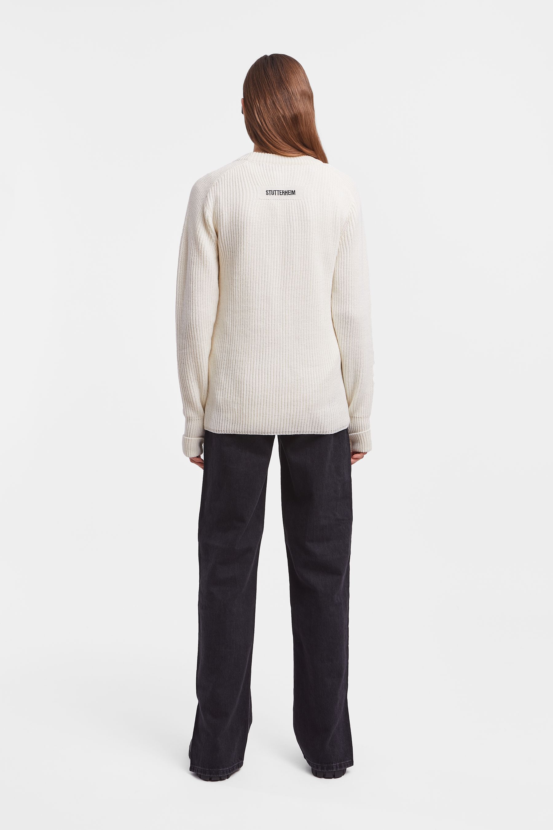 stutterheim original sweater off-white women knitwear
