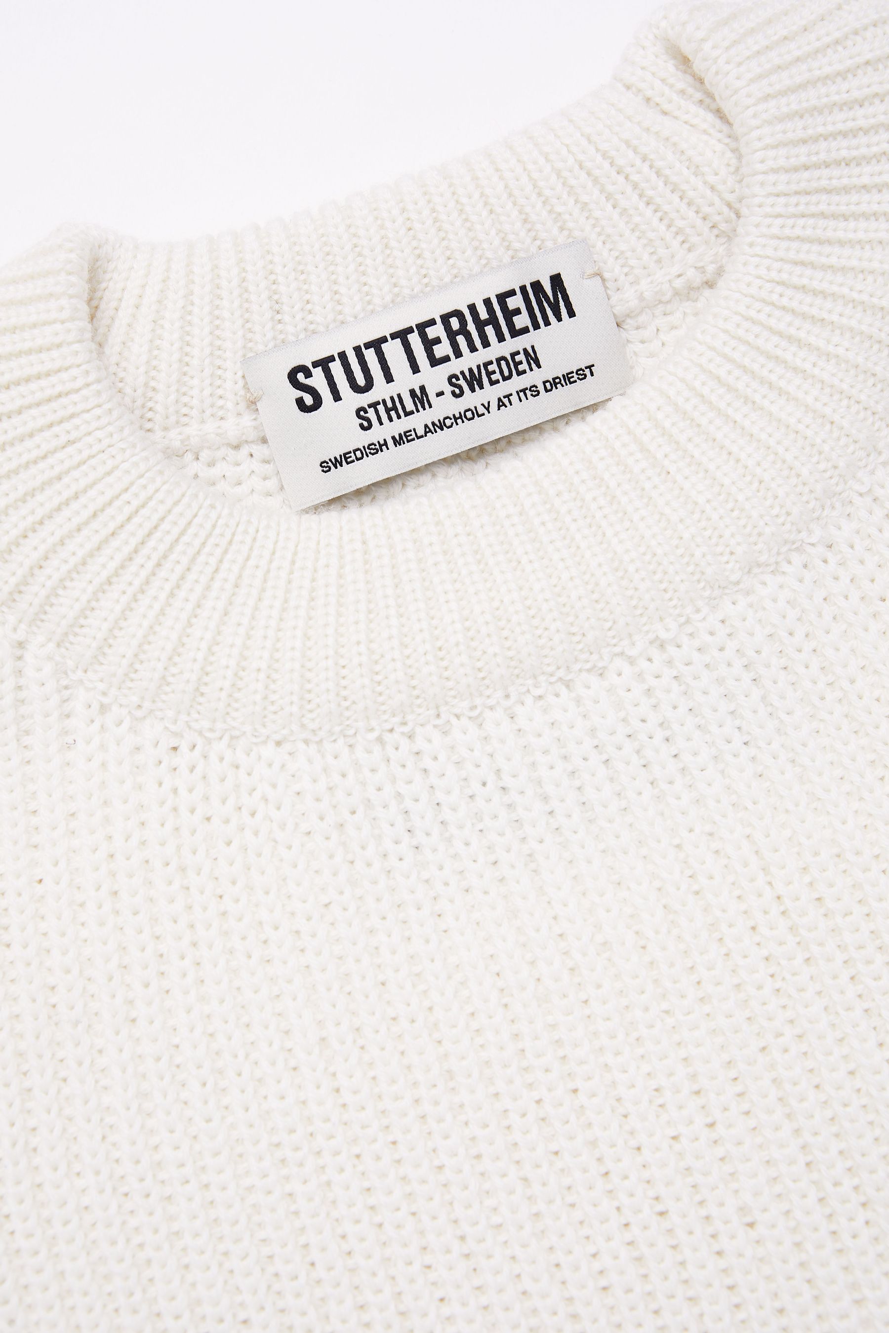 stutterheim original sweater off-white women knitwear