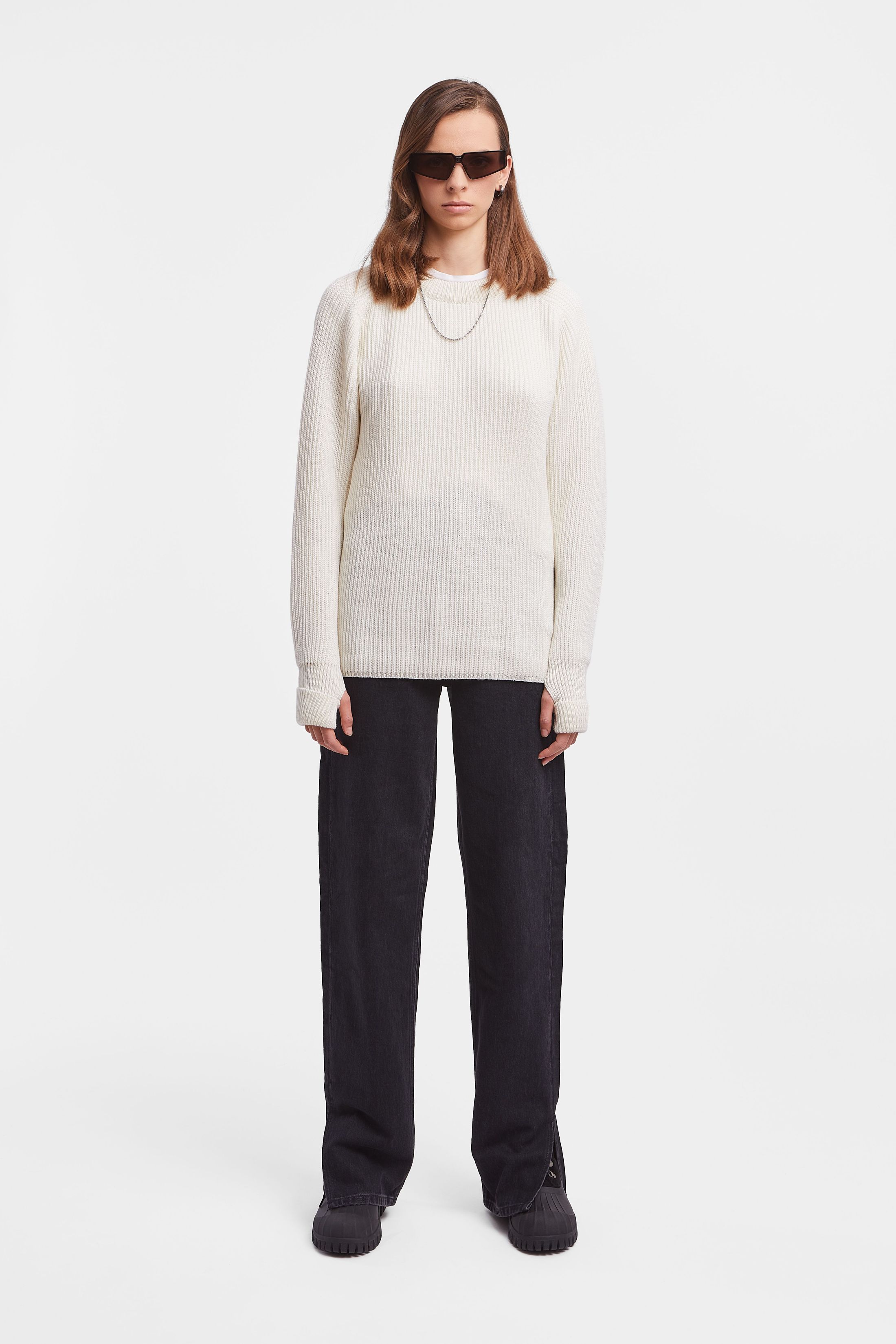 stutterheim original sweater off-white women knitwear