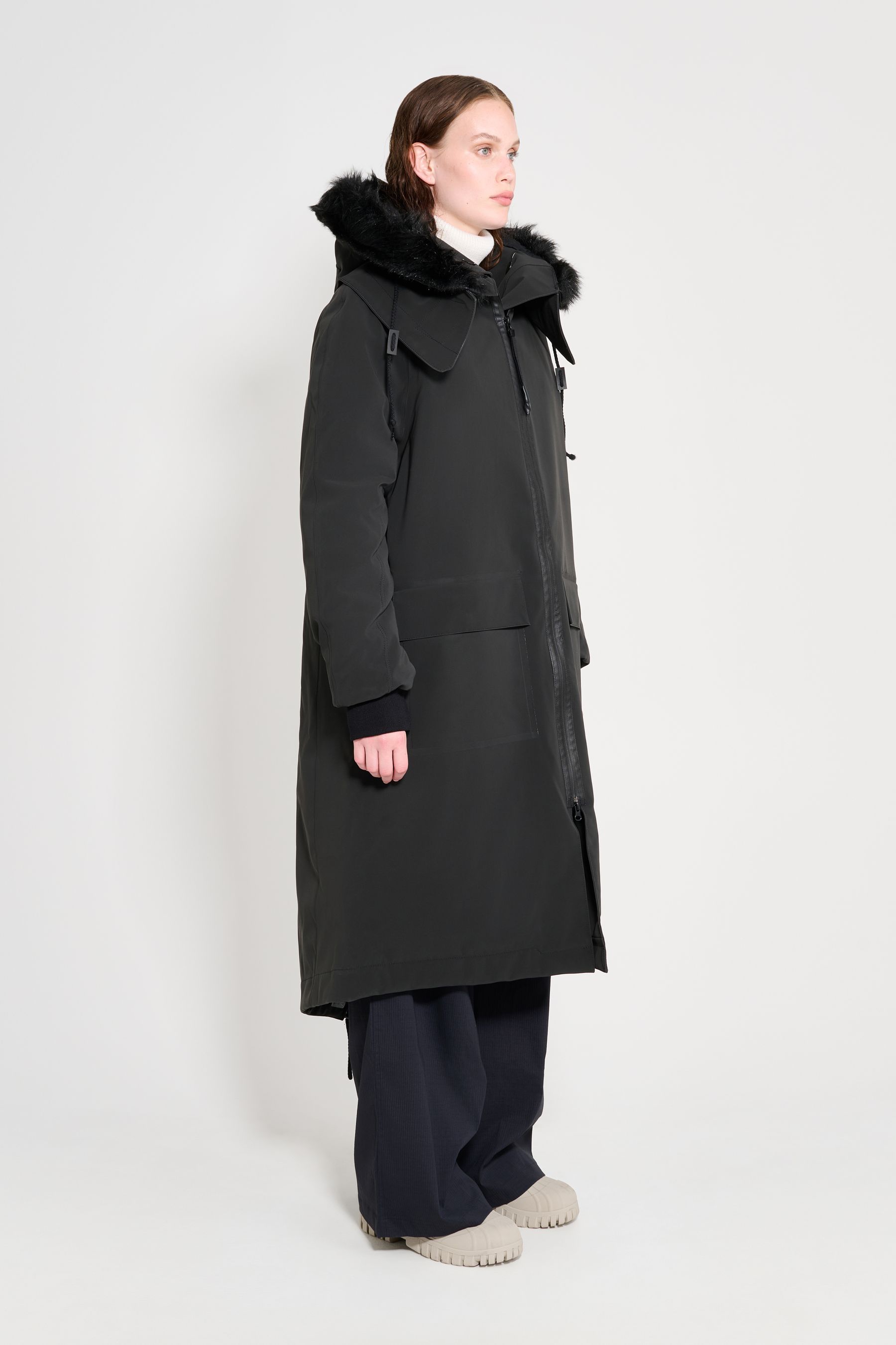 stutterheim pajala parka black women aw25-collection