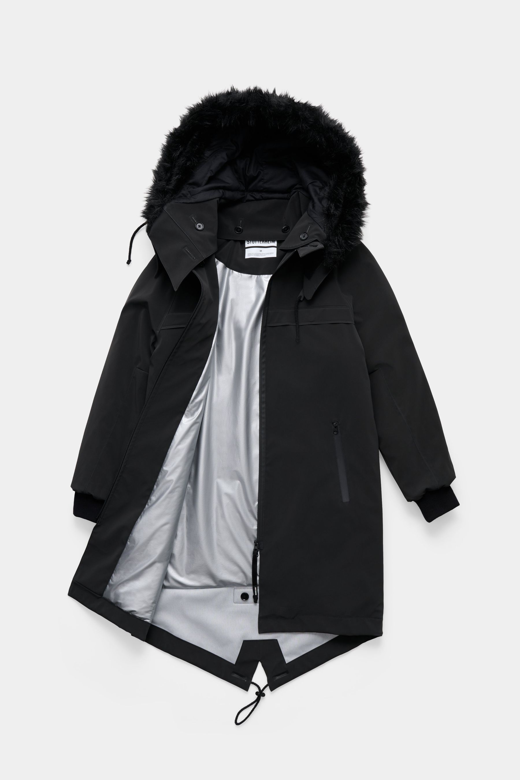 stutterheim pajala parka black women aw25-collection