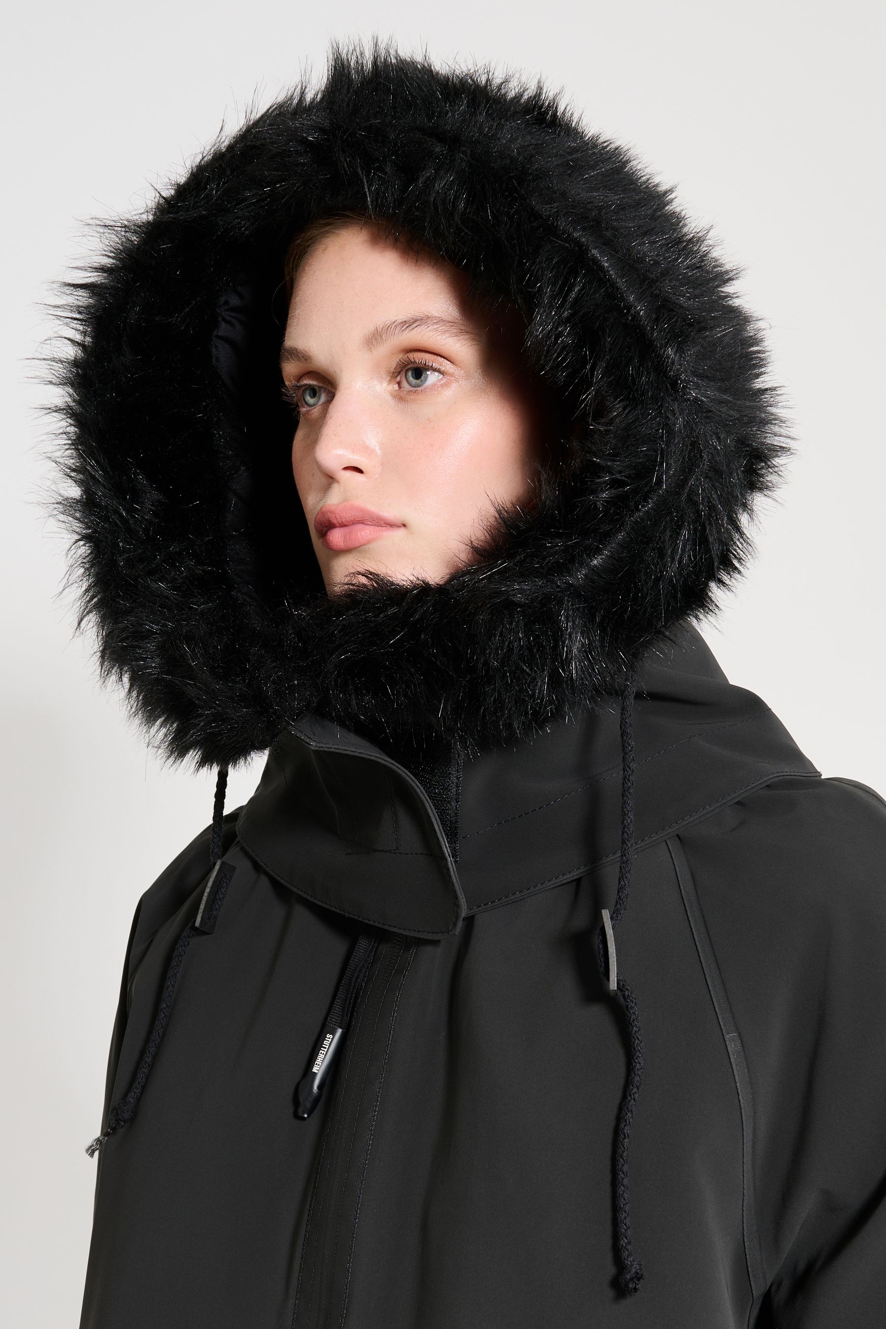 stutterheim pajala parka black women aw25-collection