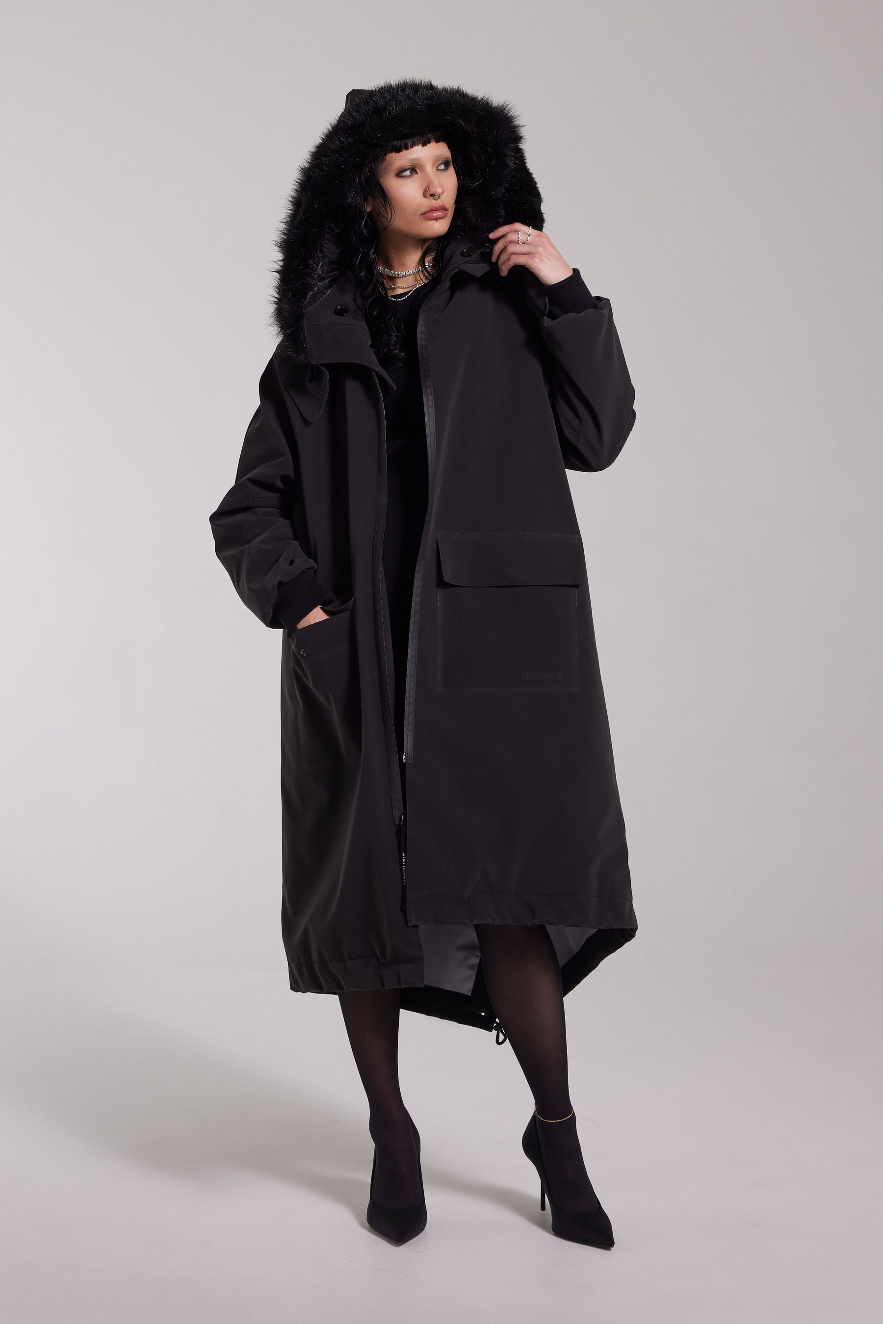 stutterheim pajala parka black women jackets