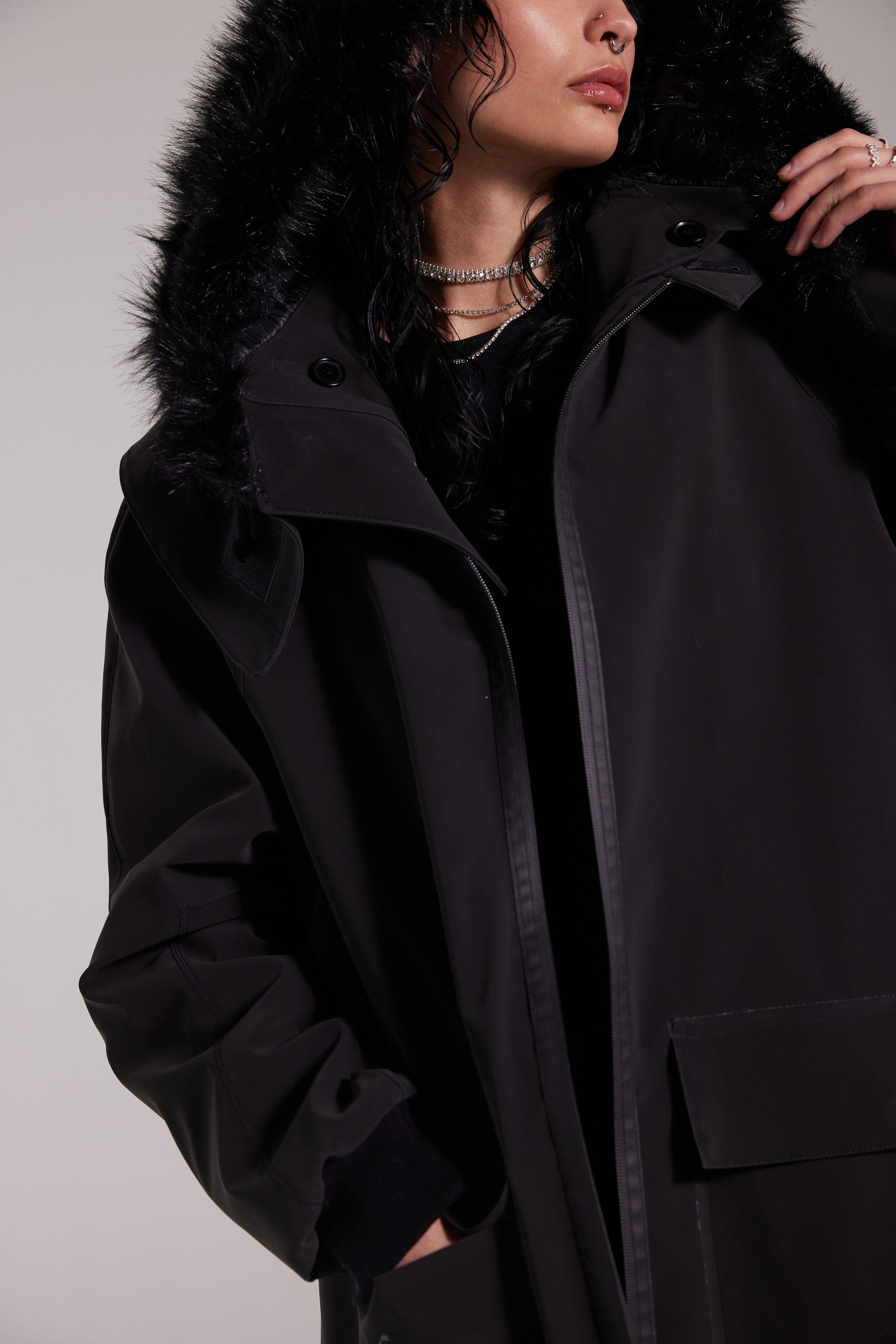 stutterheim pajala parka black women jackets winter-coats