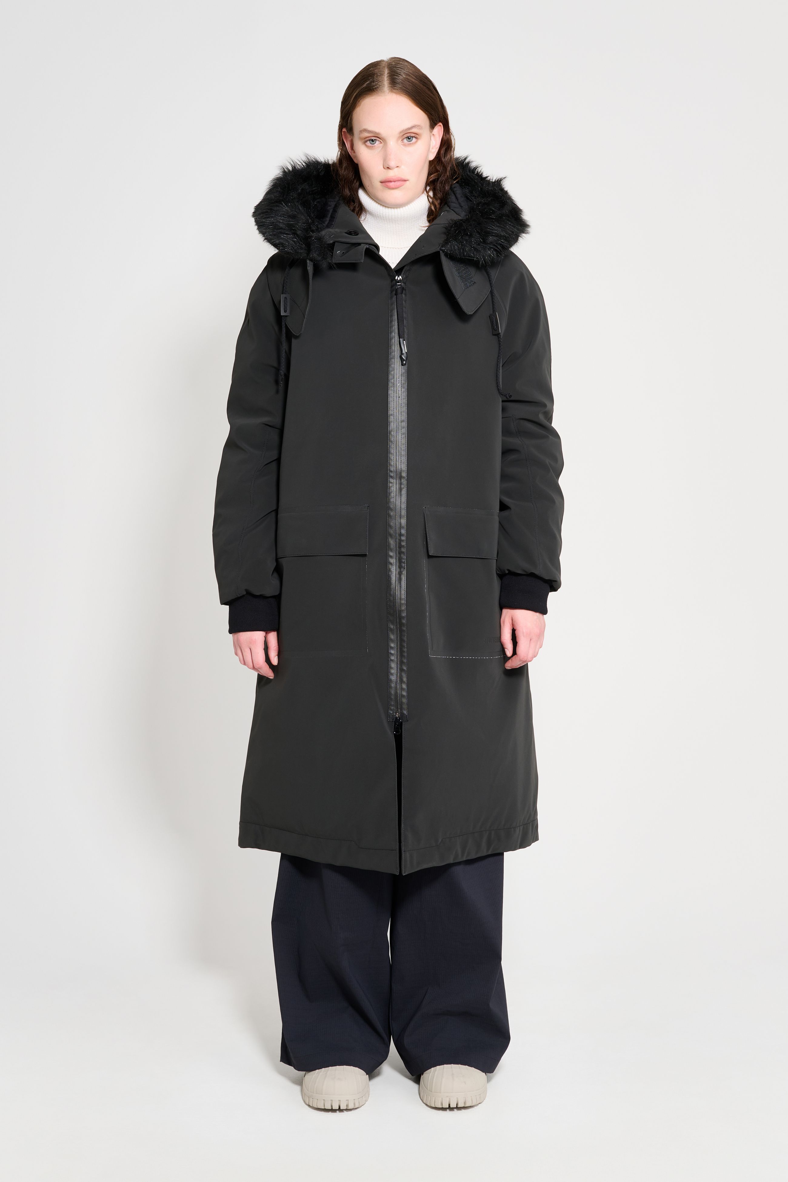 stutterheim pajala parka black women aw25-collection
