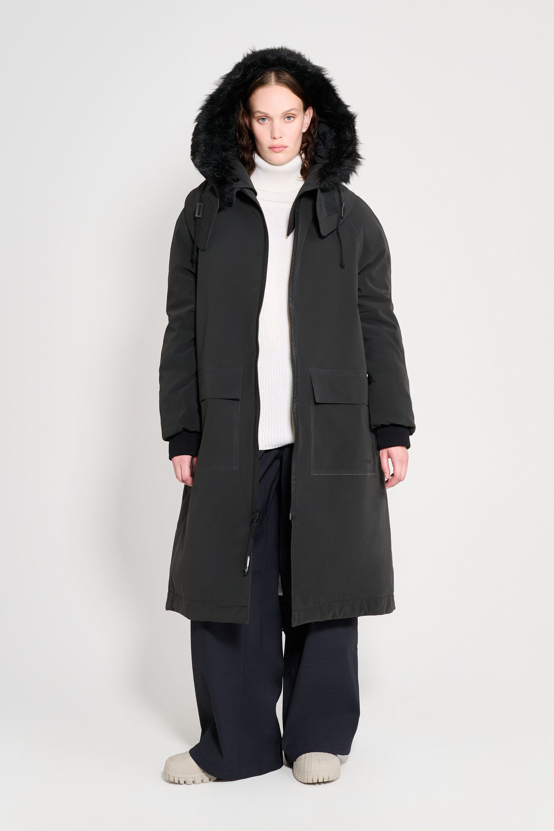 stutterheim pajala parka black women aw25-collection