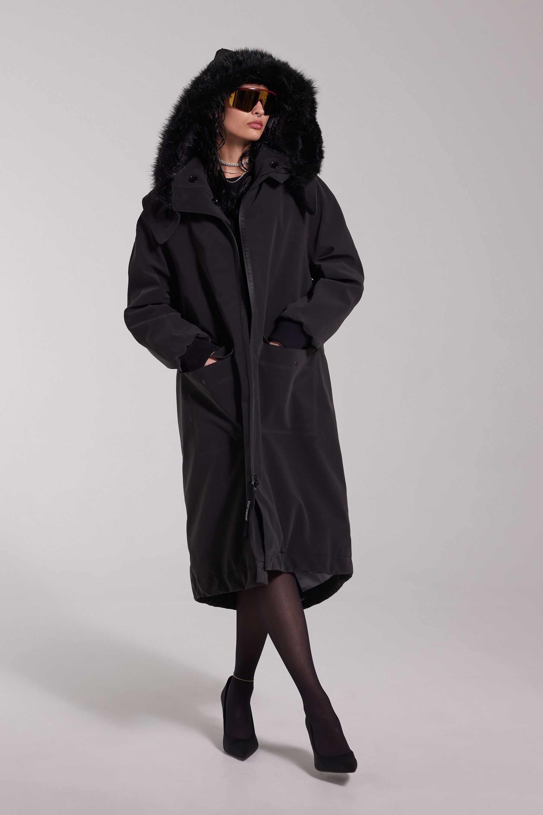 stutterheim pajala parka black women jackets winter-coats