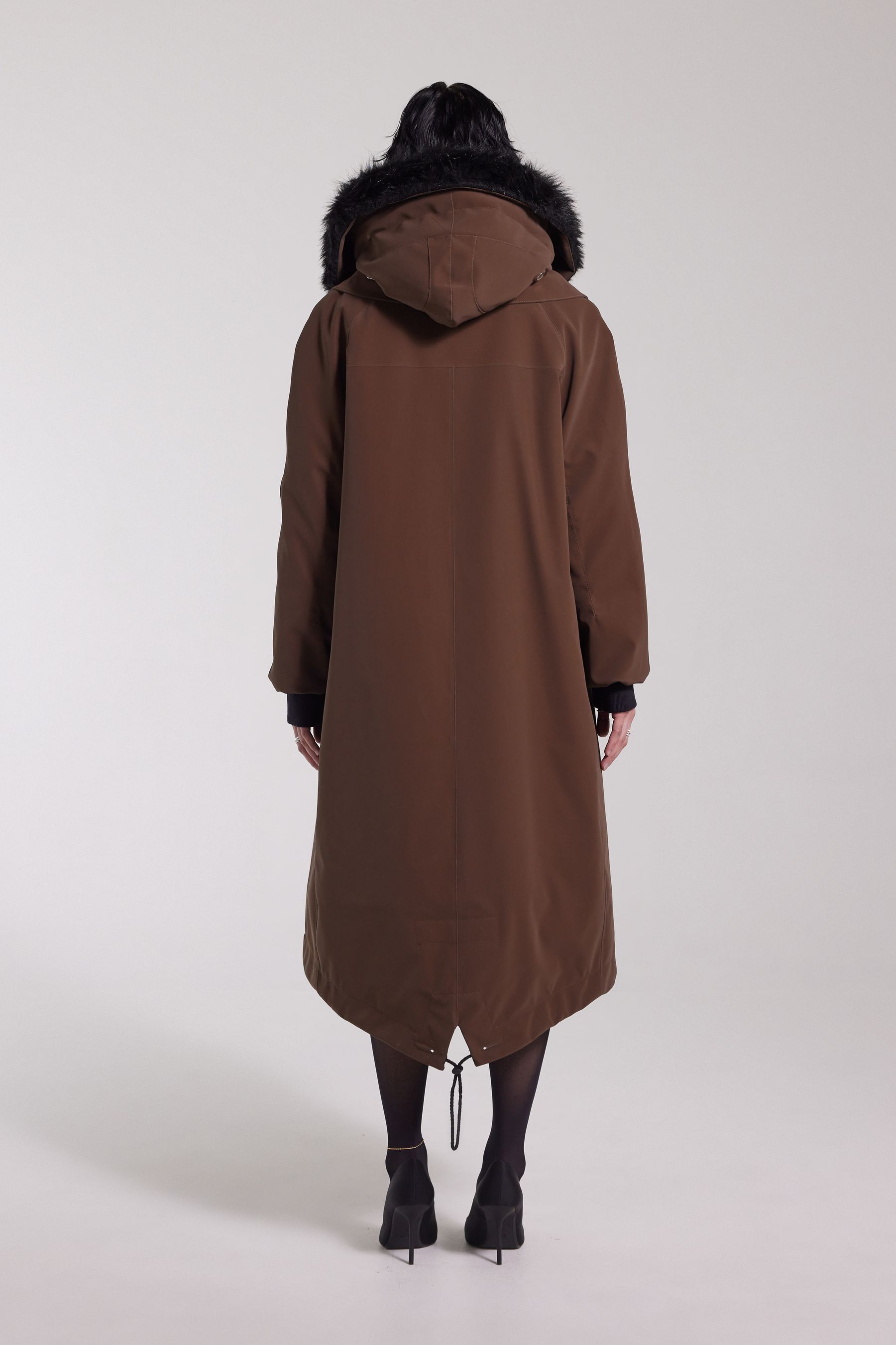 stutterheim pajala parka dark brown women jackets