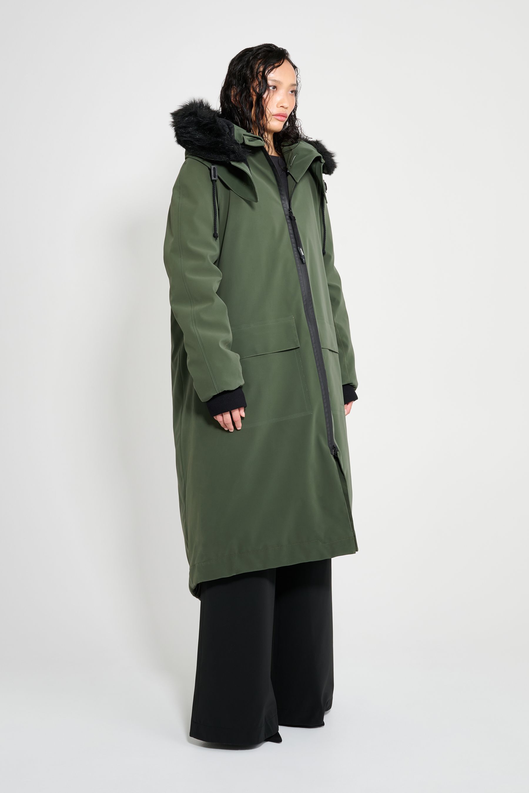 stutterheim pajala parka green women jackets winter-coats