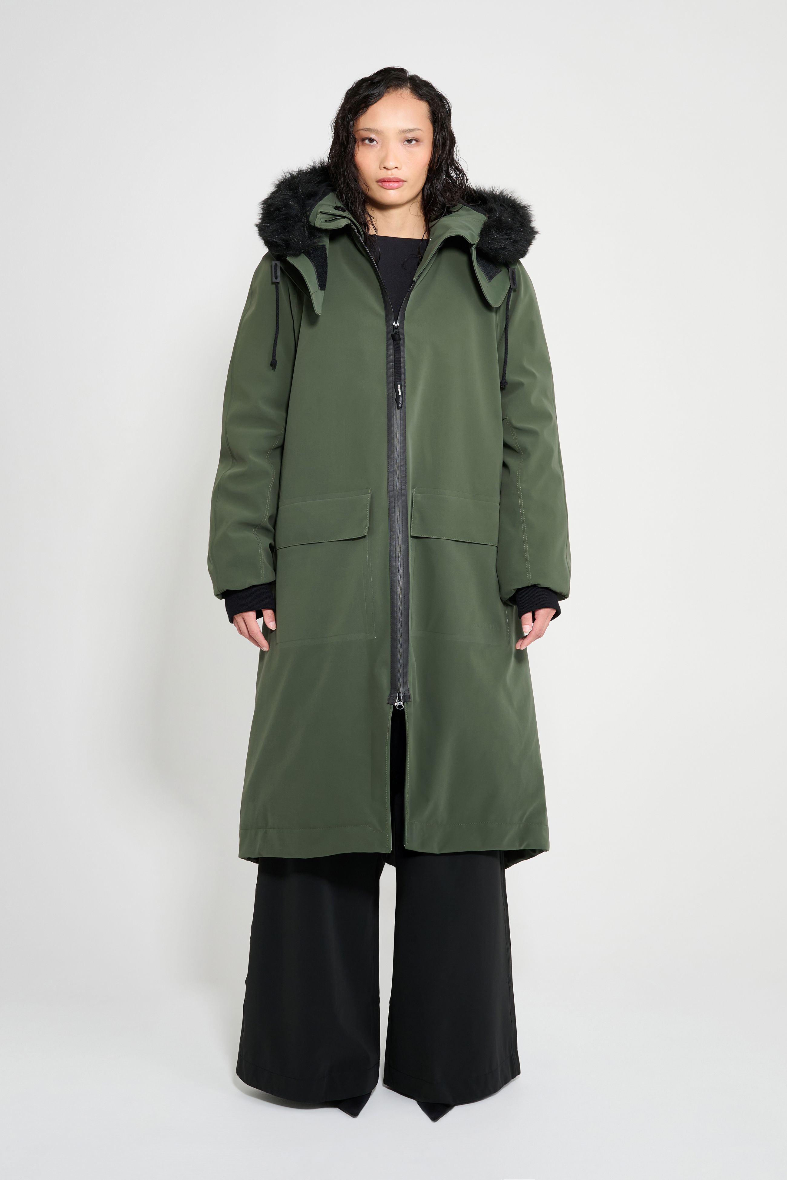 stutterheim pajala parka green women jackets winter-coats