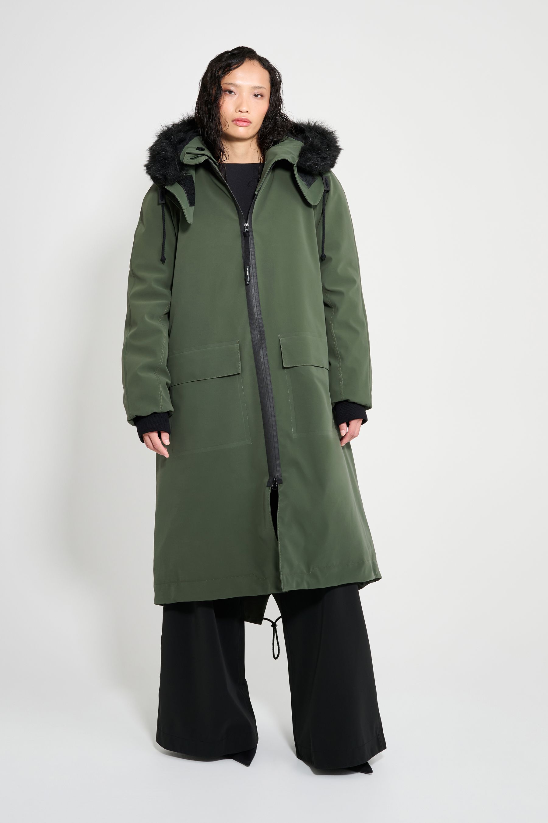 stutterheim pajala parka green women jackets winter-coats