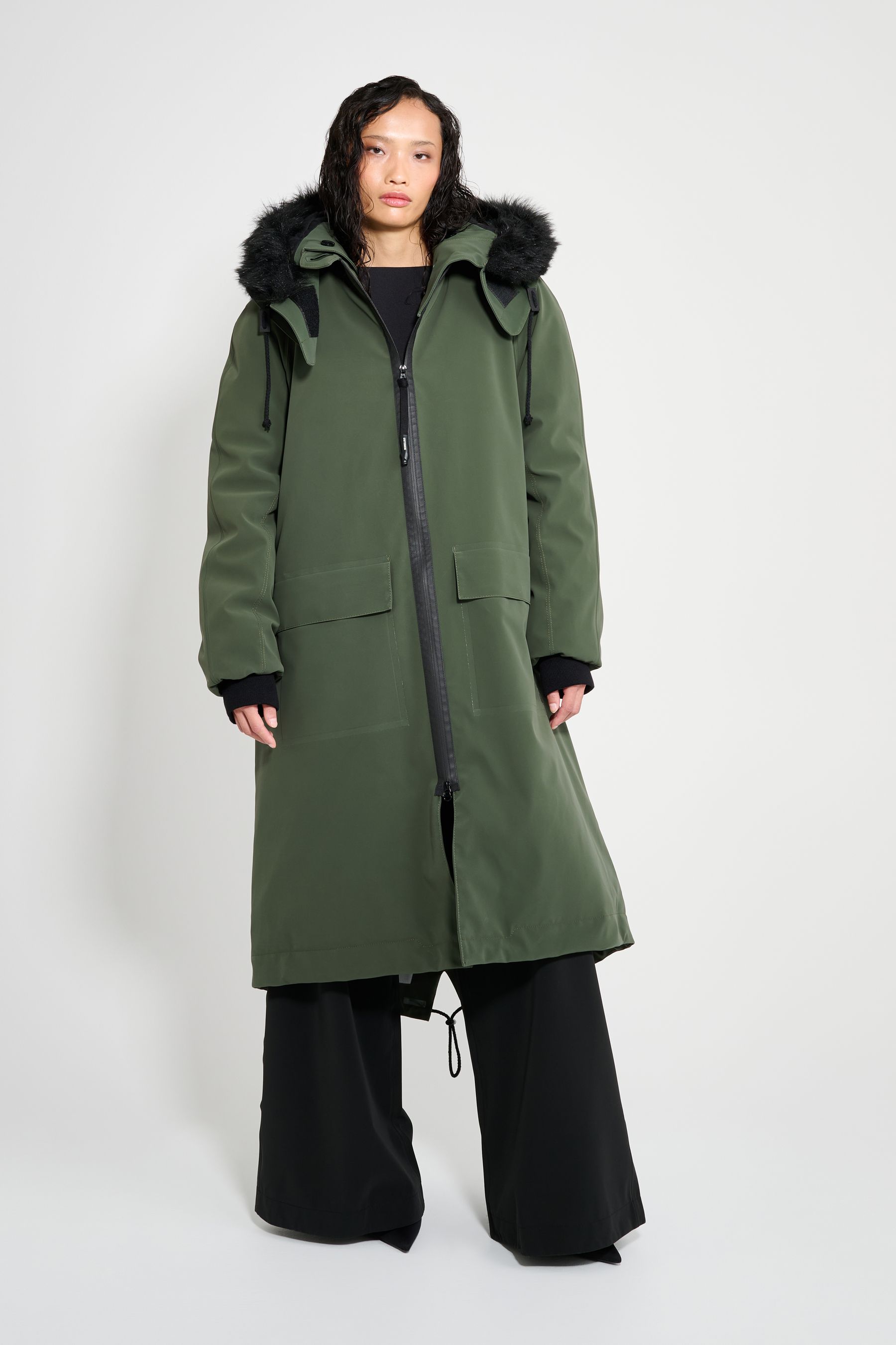 stutterheim pajala parka green women jackets winter-coats