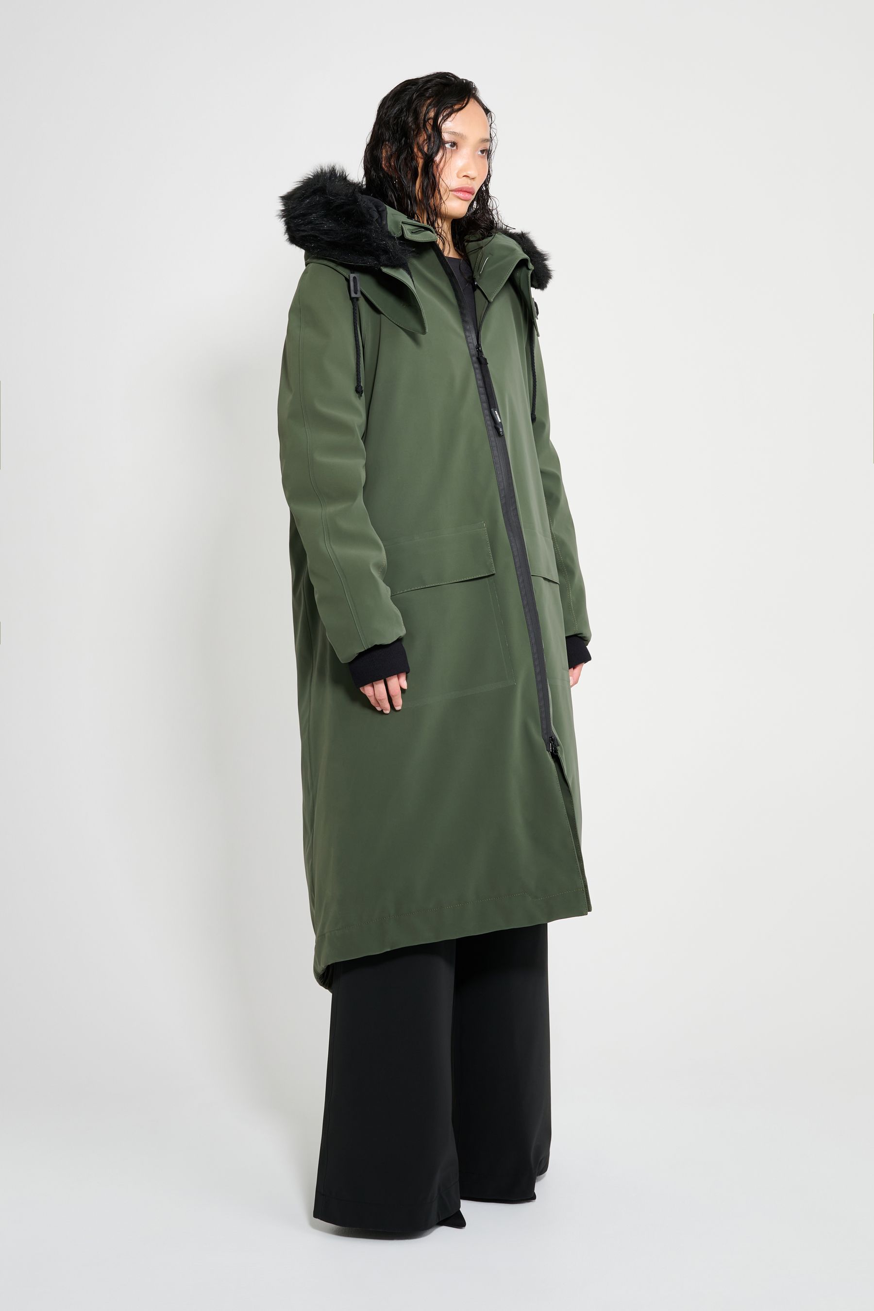 stutterheim pajala parka green women jackets winter-coats