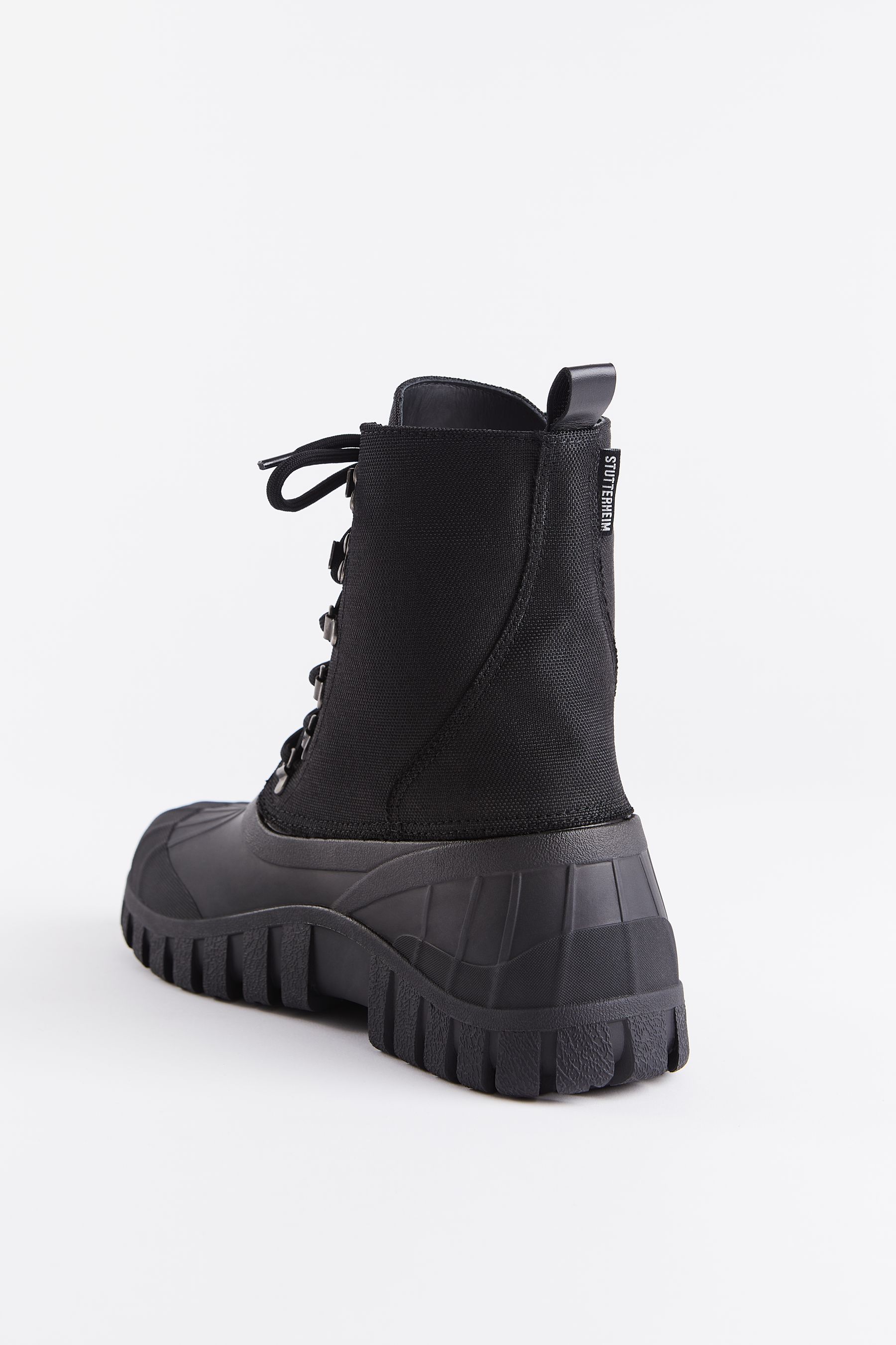 stutterheim patrol boot cordura black footwear combat-boots