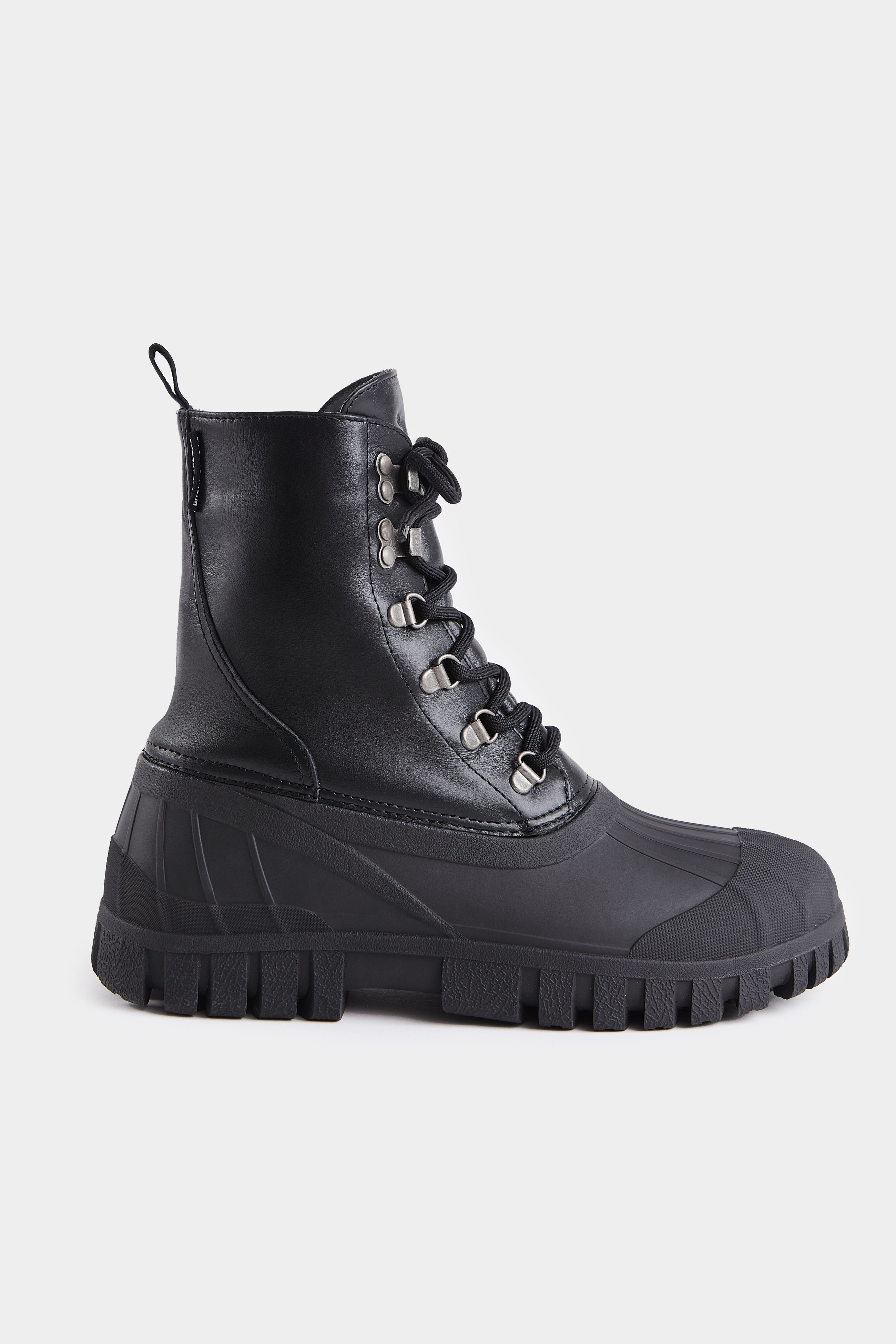 stutterheim patrol boot leather black footwear combat-boots