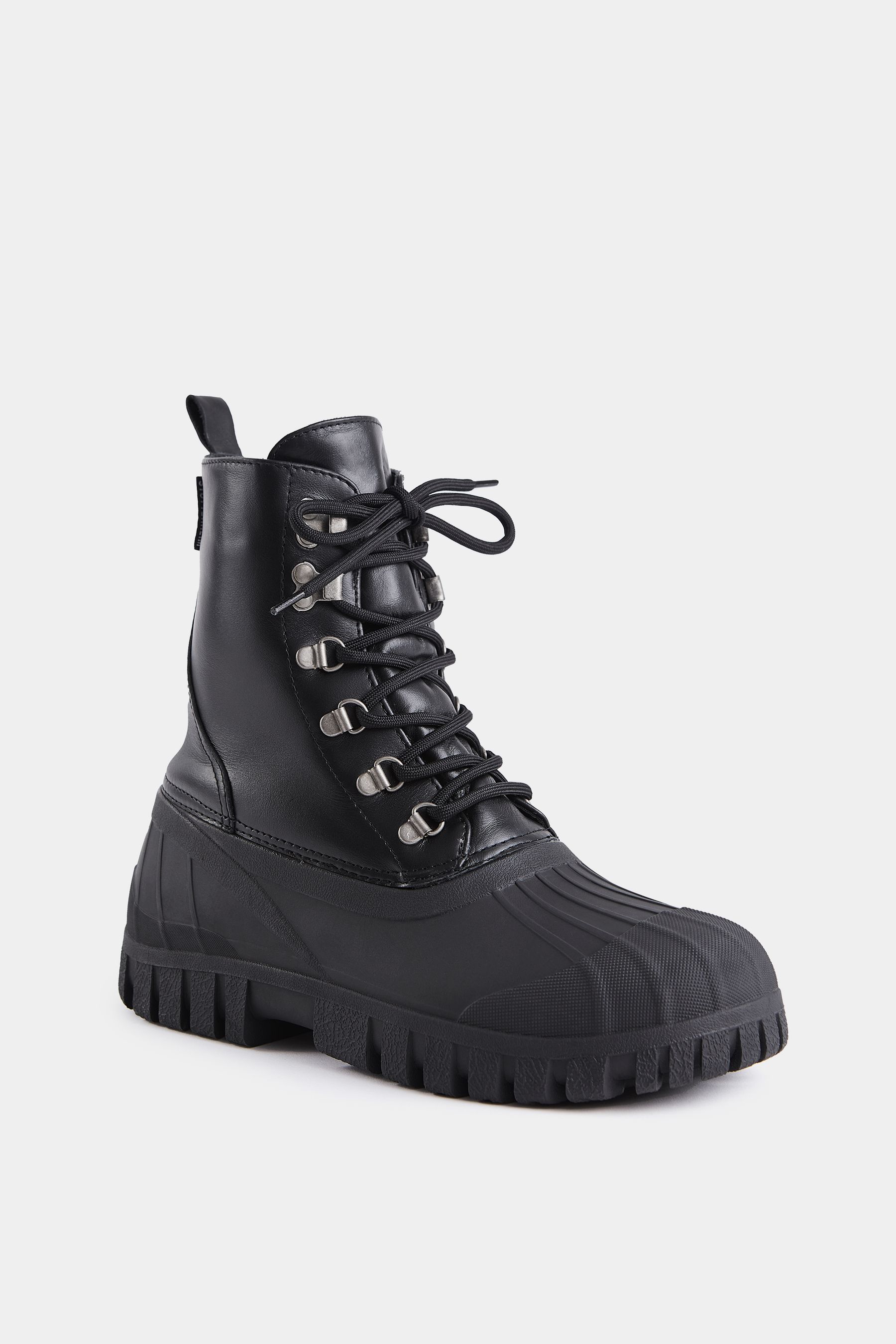 stutterheim patrol boot leather black footwear combat-boots