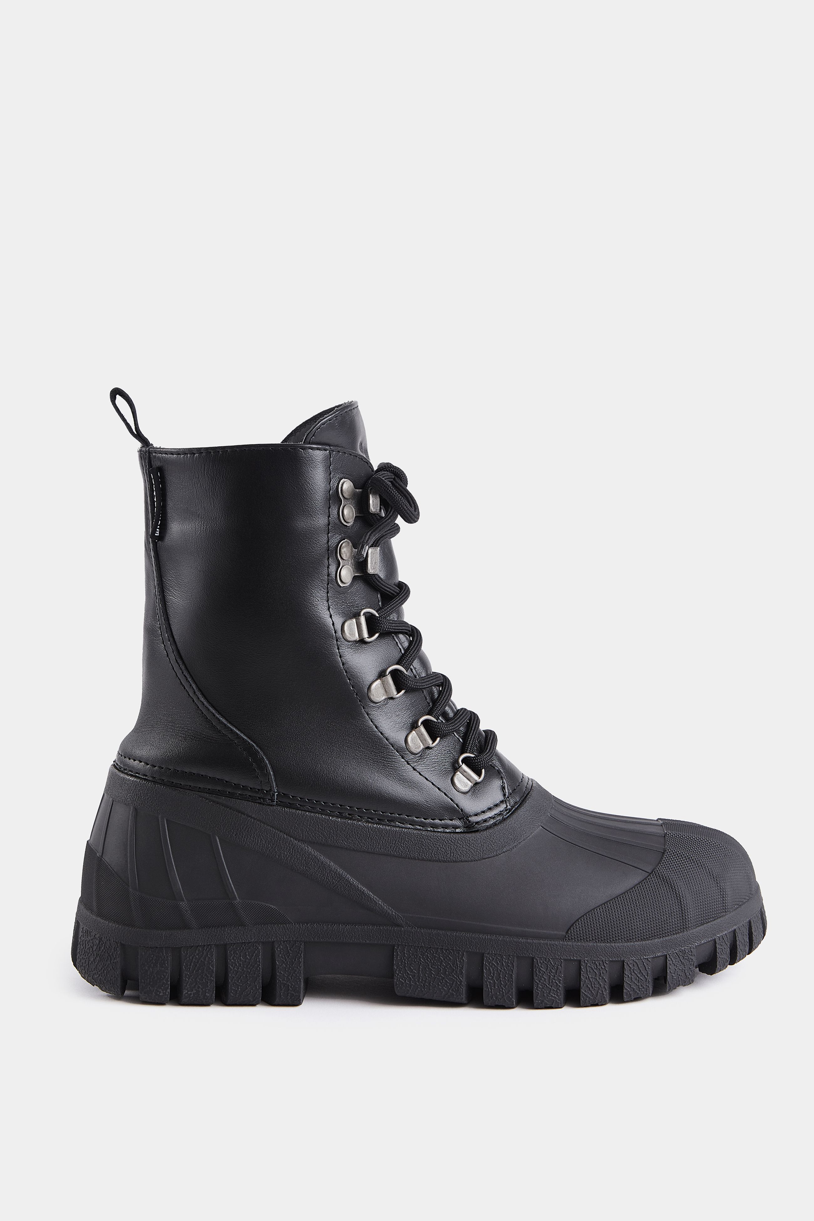stutterheim patrol boot leather black footwear combat-boots
