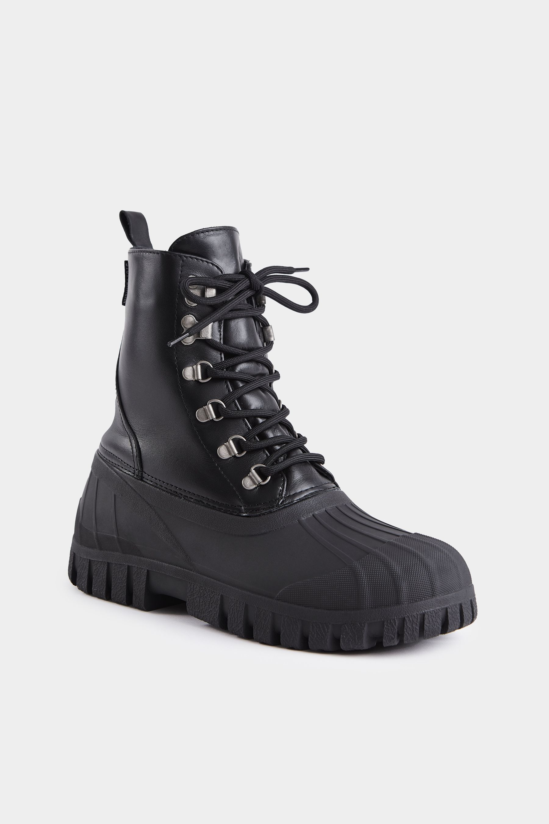 stutterheim patrol boot leather black footwear combat-boots