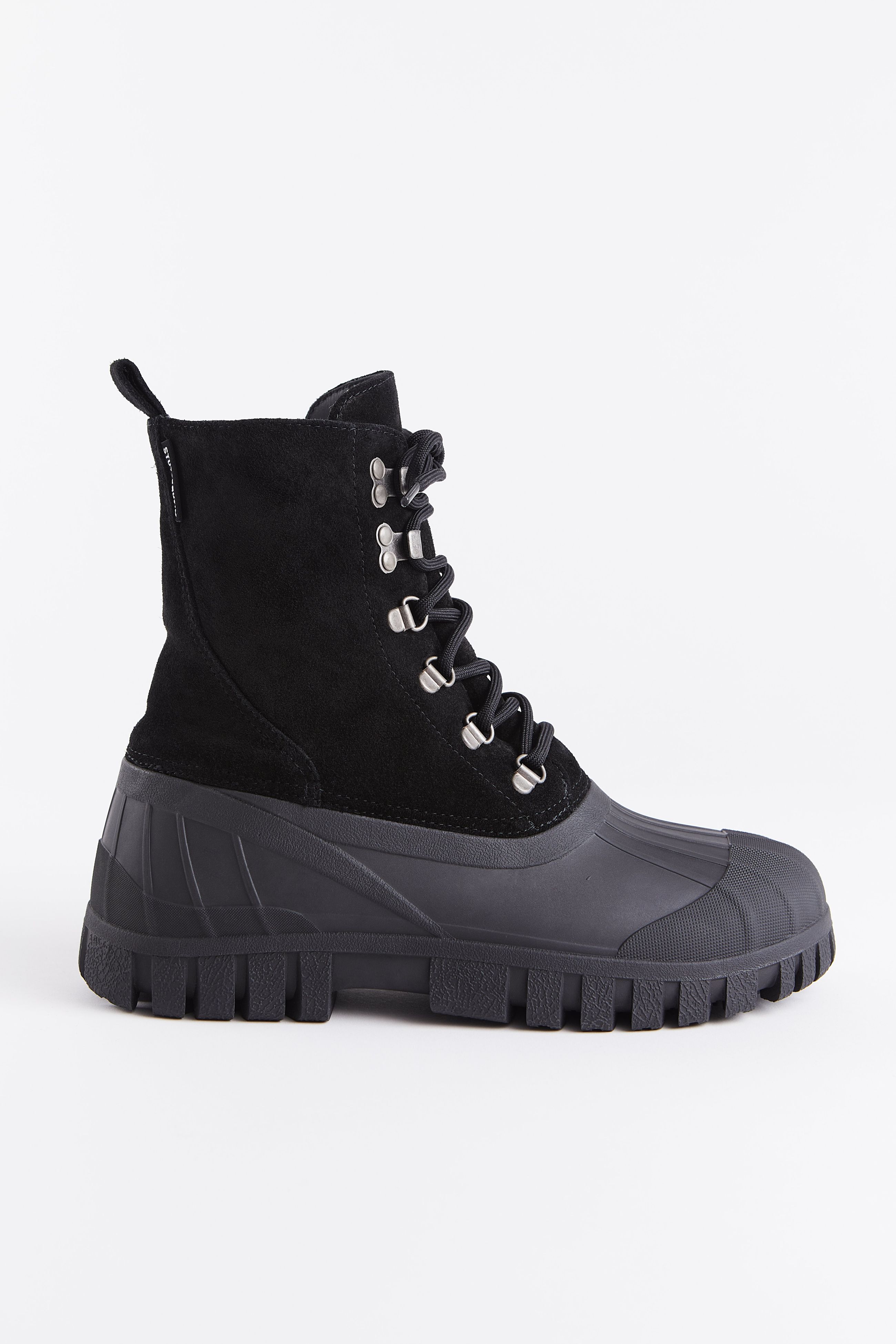 stutterheim patrol boot suede black footwear combat-boots