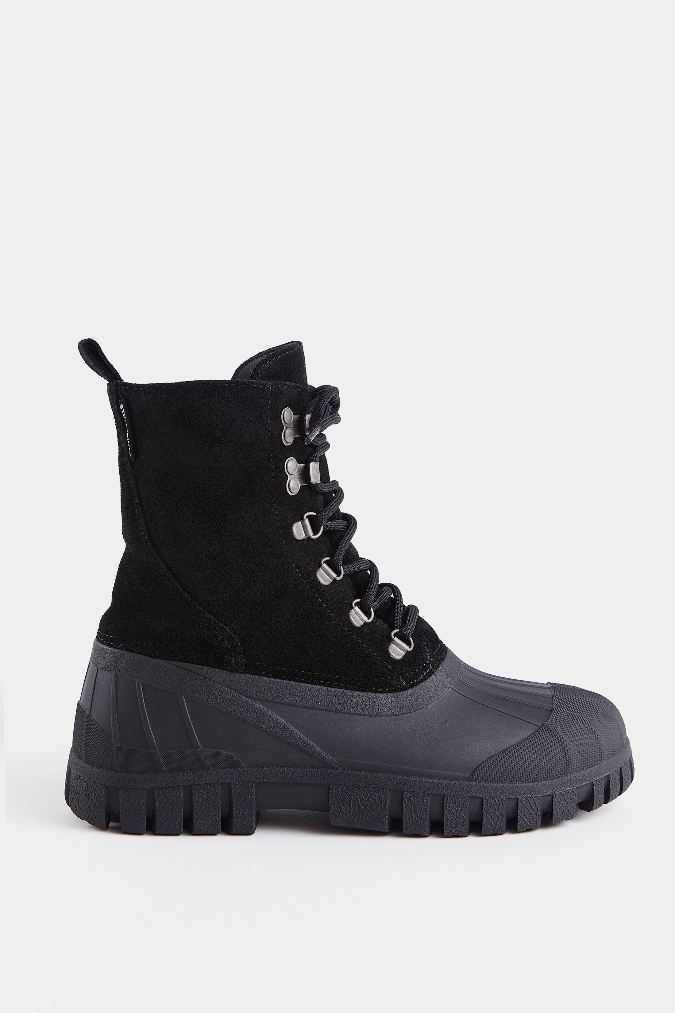 stutterheim patrol boot suede black footwear combat-boots