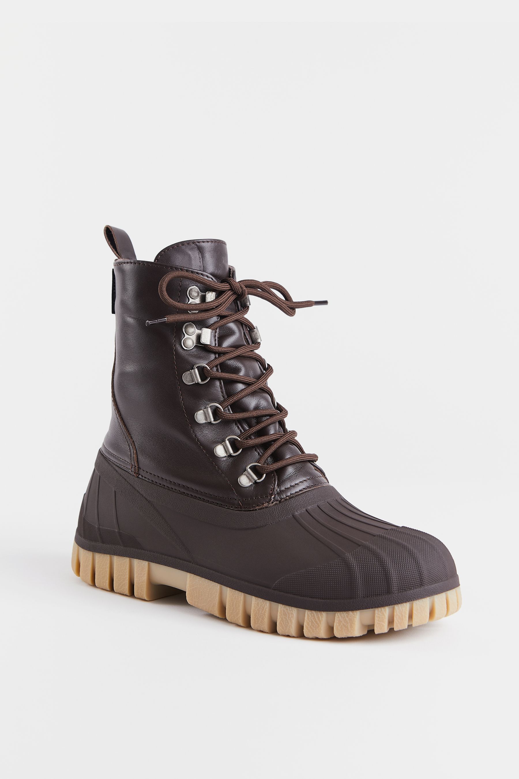 stutterheim patrol boot leather coffee footwear combat-boots