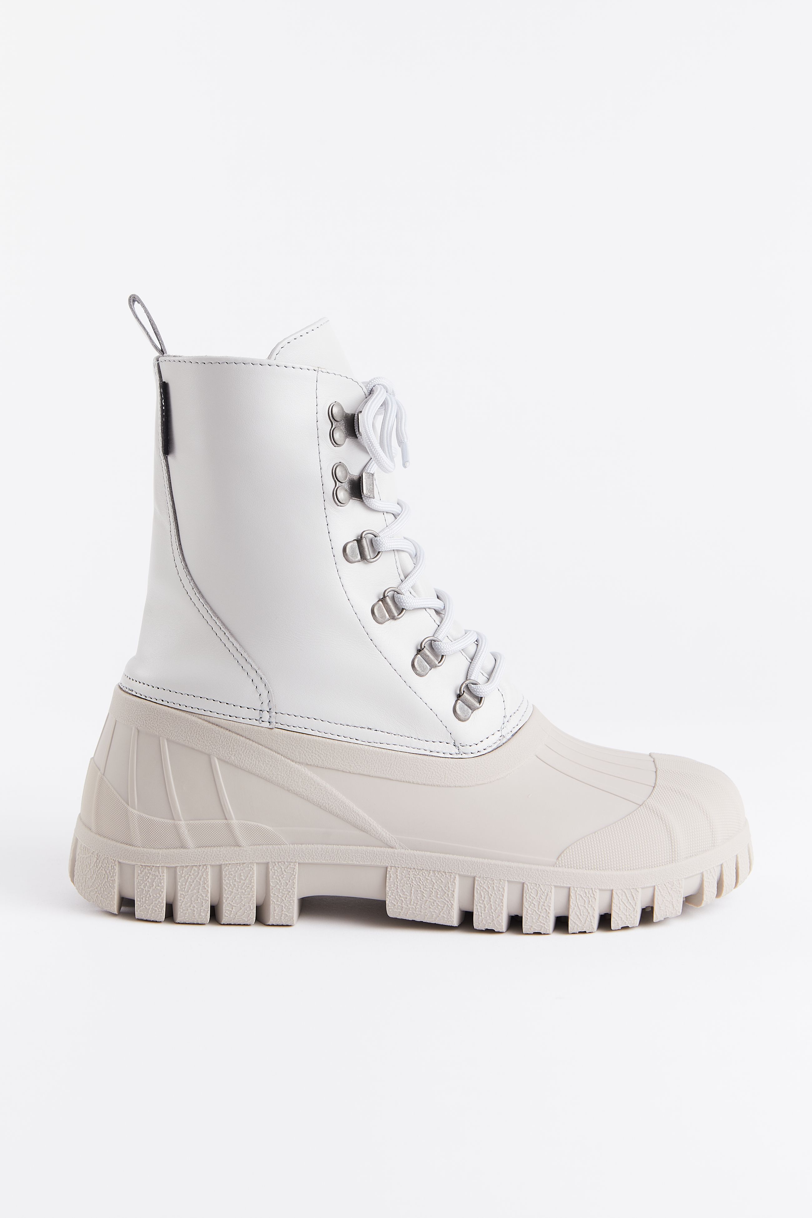 stutterheim patrol boot leather ivory footwear combat-boots