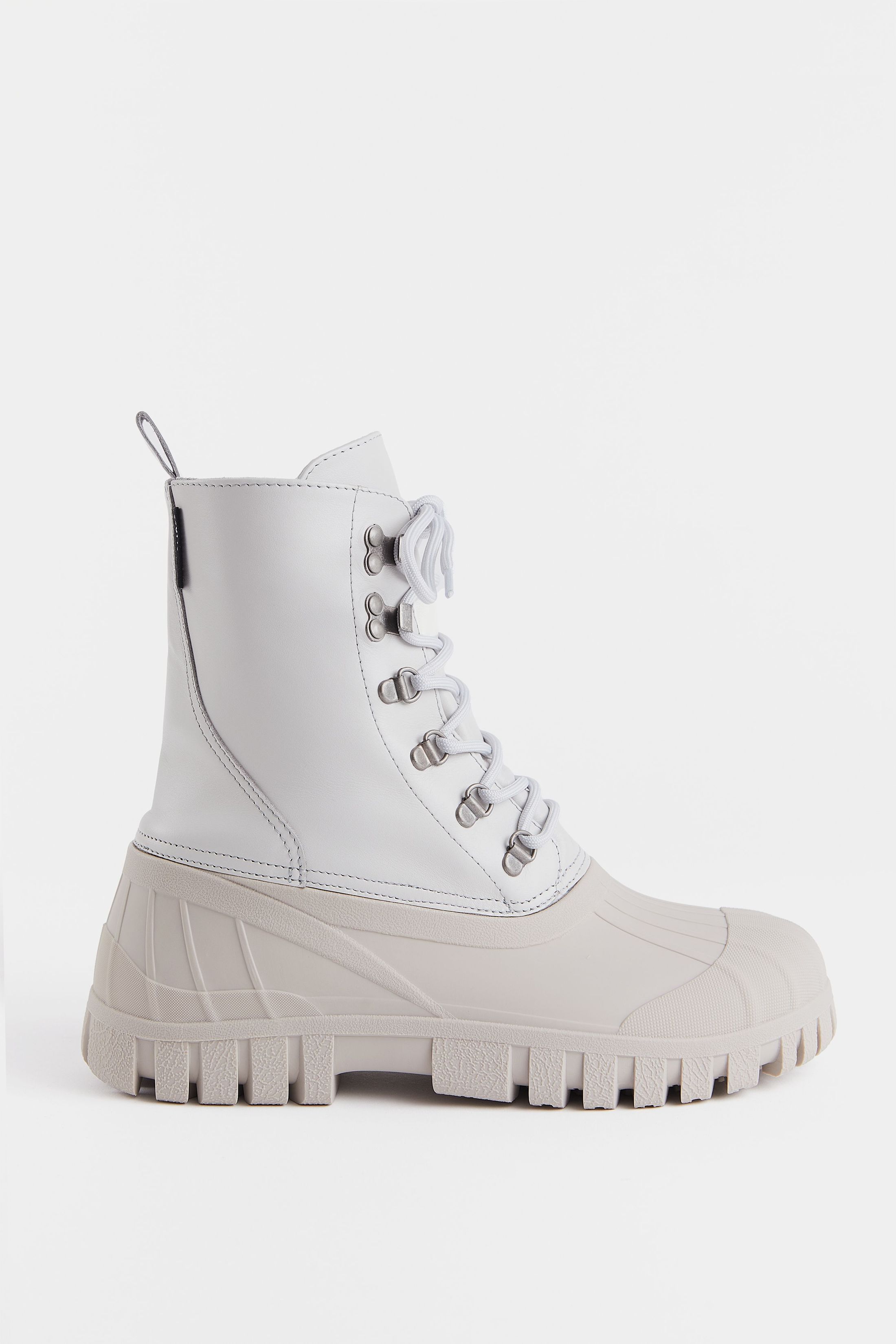 stutterheim patrol boot leather ivory footwear combat-boots