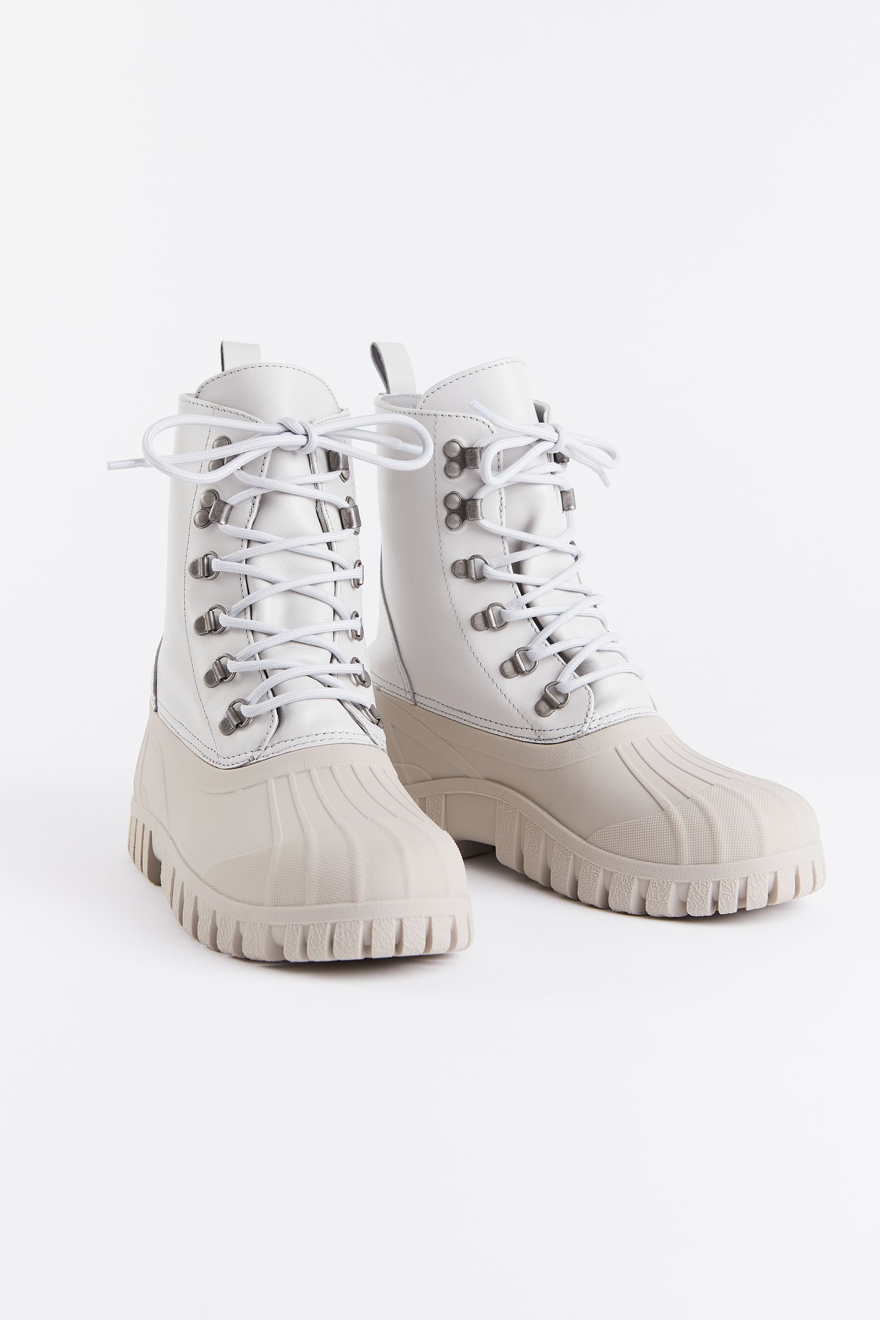 stutterheim patrol boot leather ivory footwear combat-boots