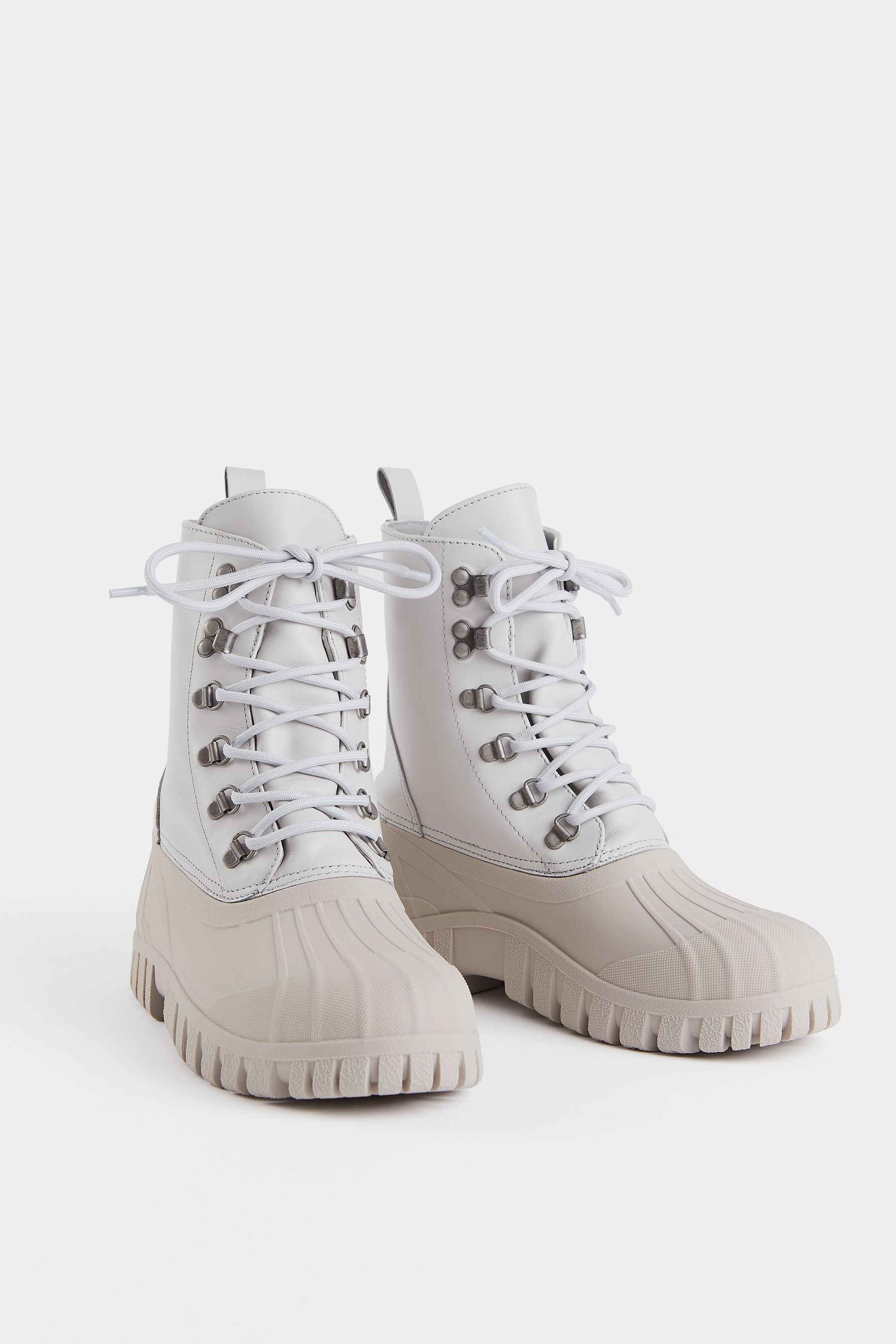 stutterheim patrol boot leather ivory footwear combat-boots
