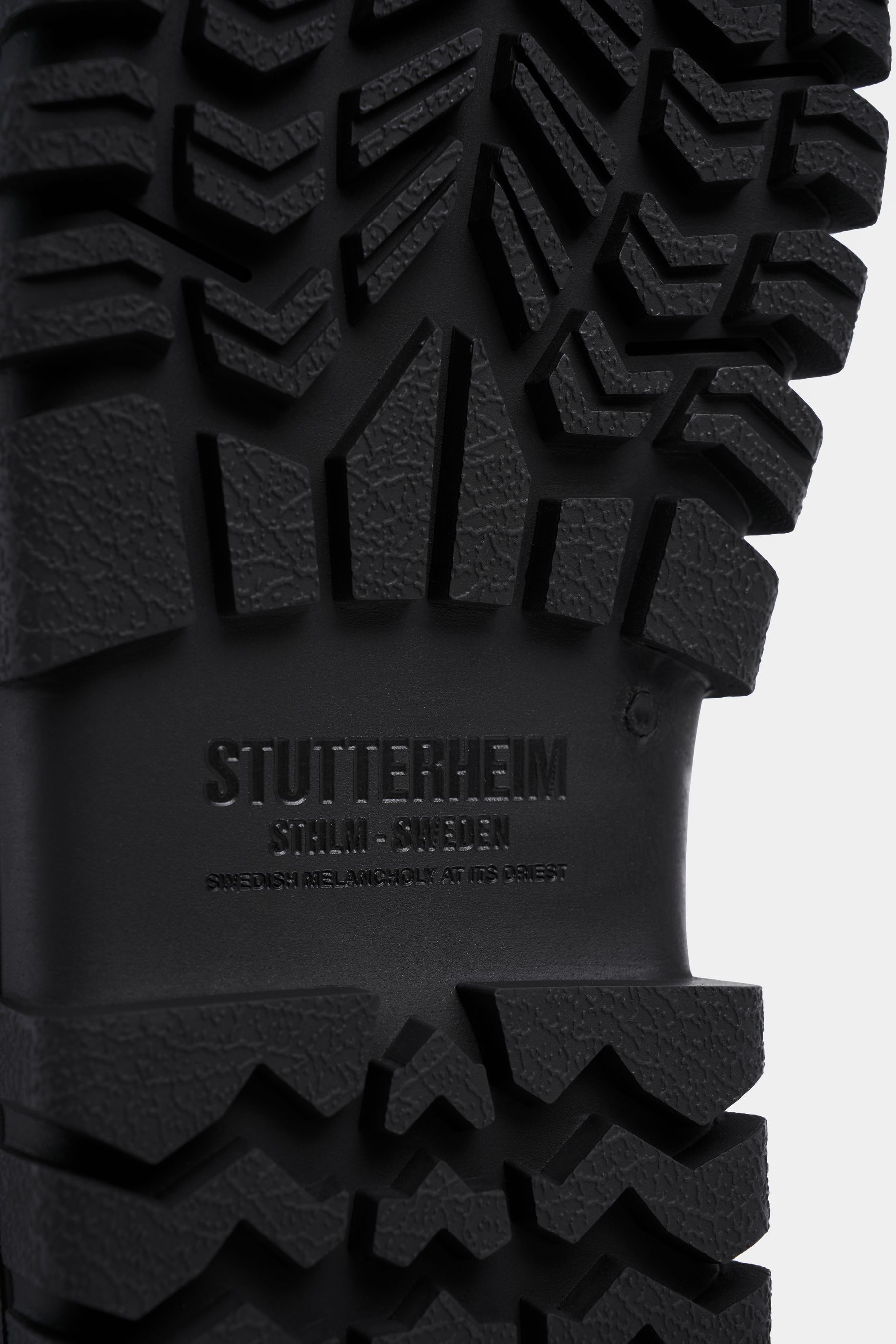 stutterheim patrol boot shaft leather black footwear leather-boots