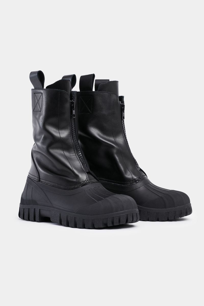Stutterheim Patrol Zip Boot Leather