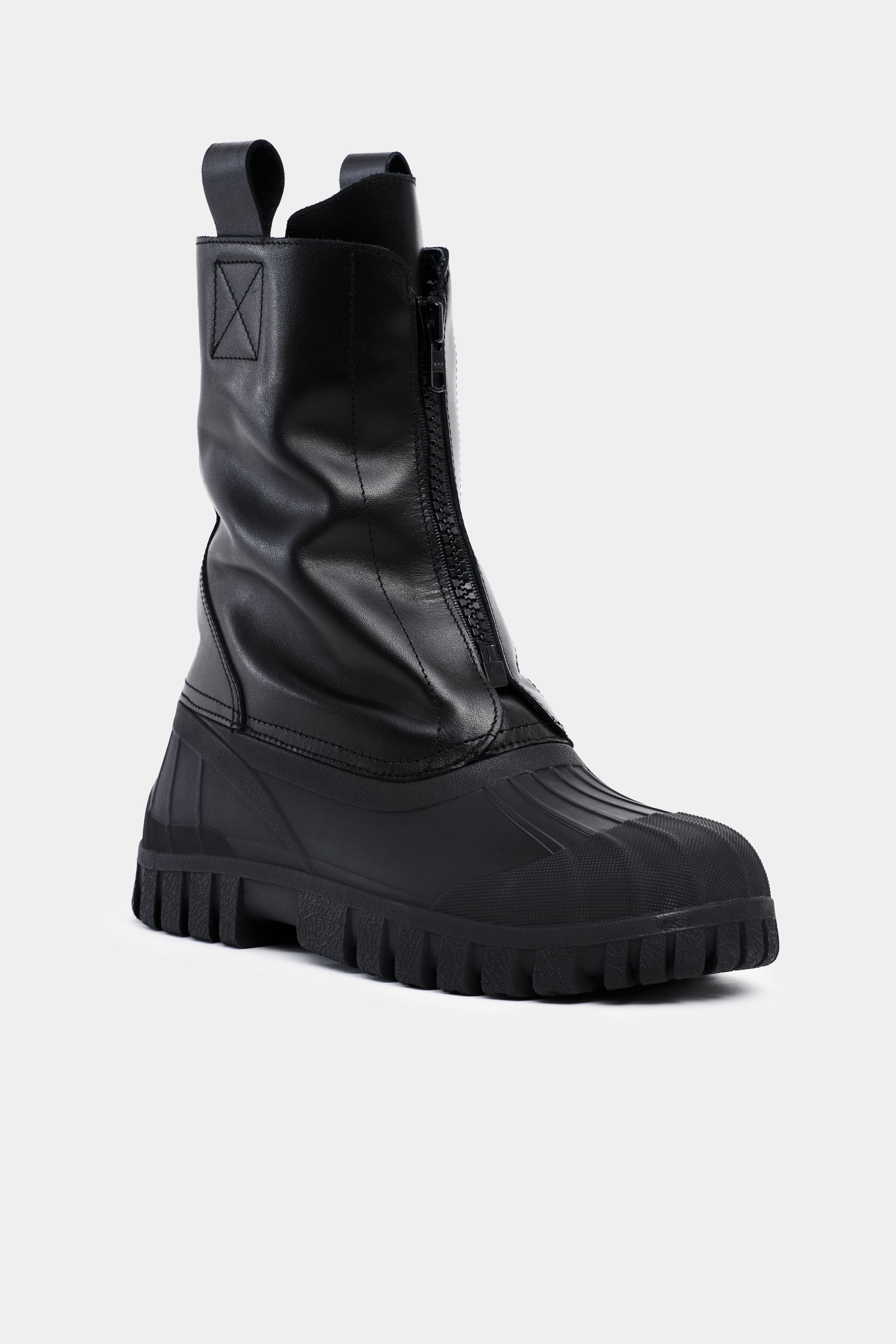 Stutterheim Patrol Zip Boot Leather