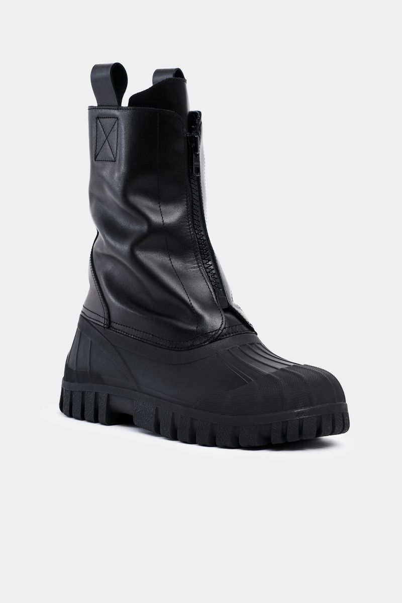 Stutterheim Patrol Zip Boot Leather