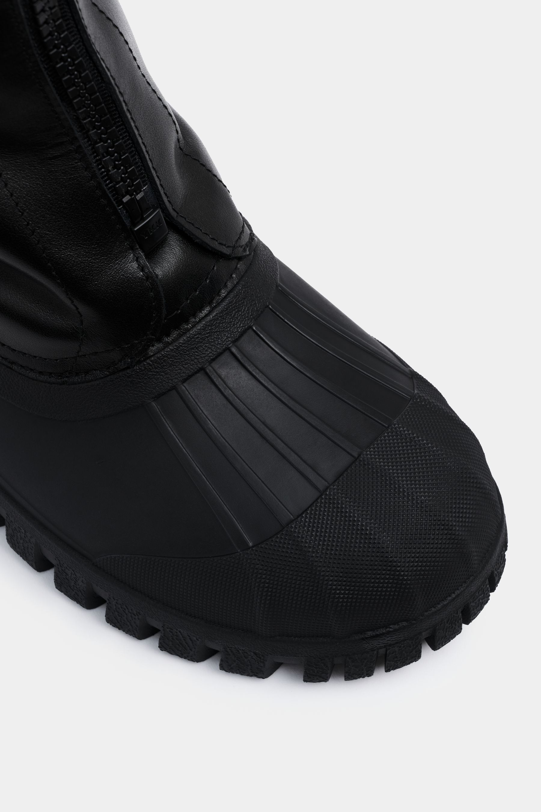 stutterheim patrol zip boot leather black footwear leather-boots