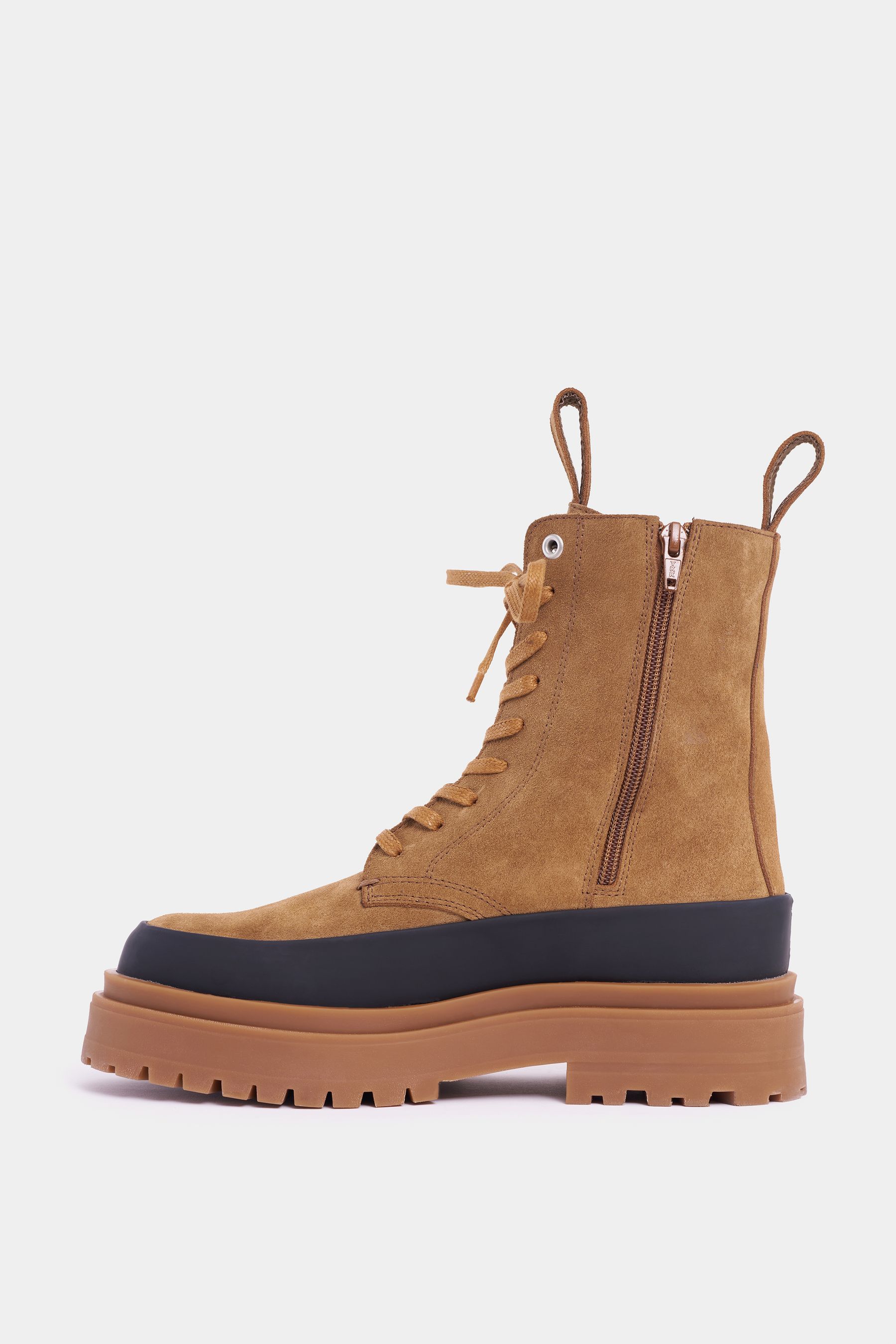 stutterheim peace walker suede tobacco footwear lace-up-boots