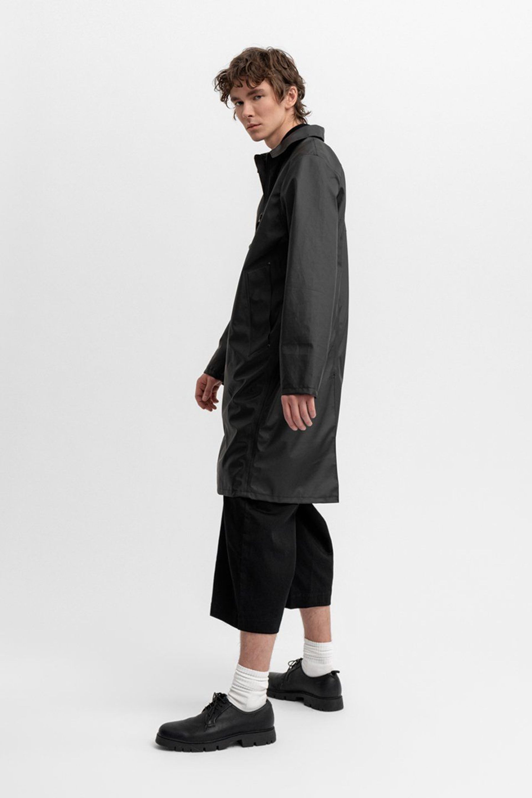 stutterheim portabello lightweight parka black men jackets parkas