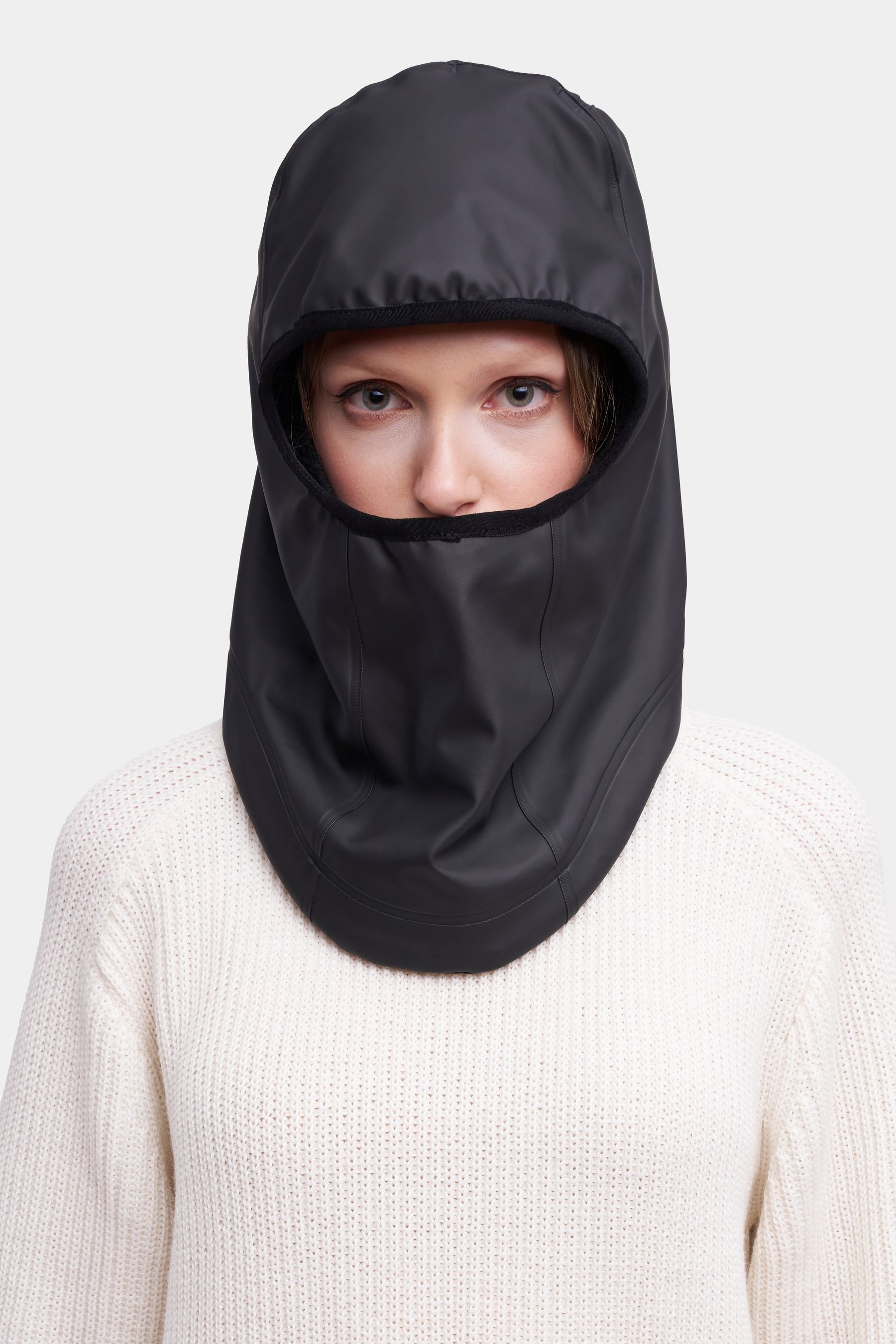 stutterheim rain balaclava black accessories hats-and-scarves