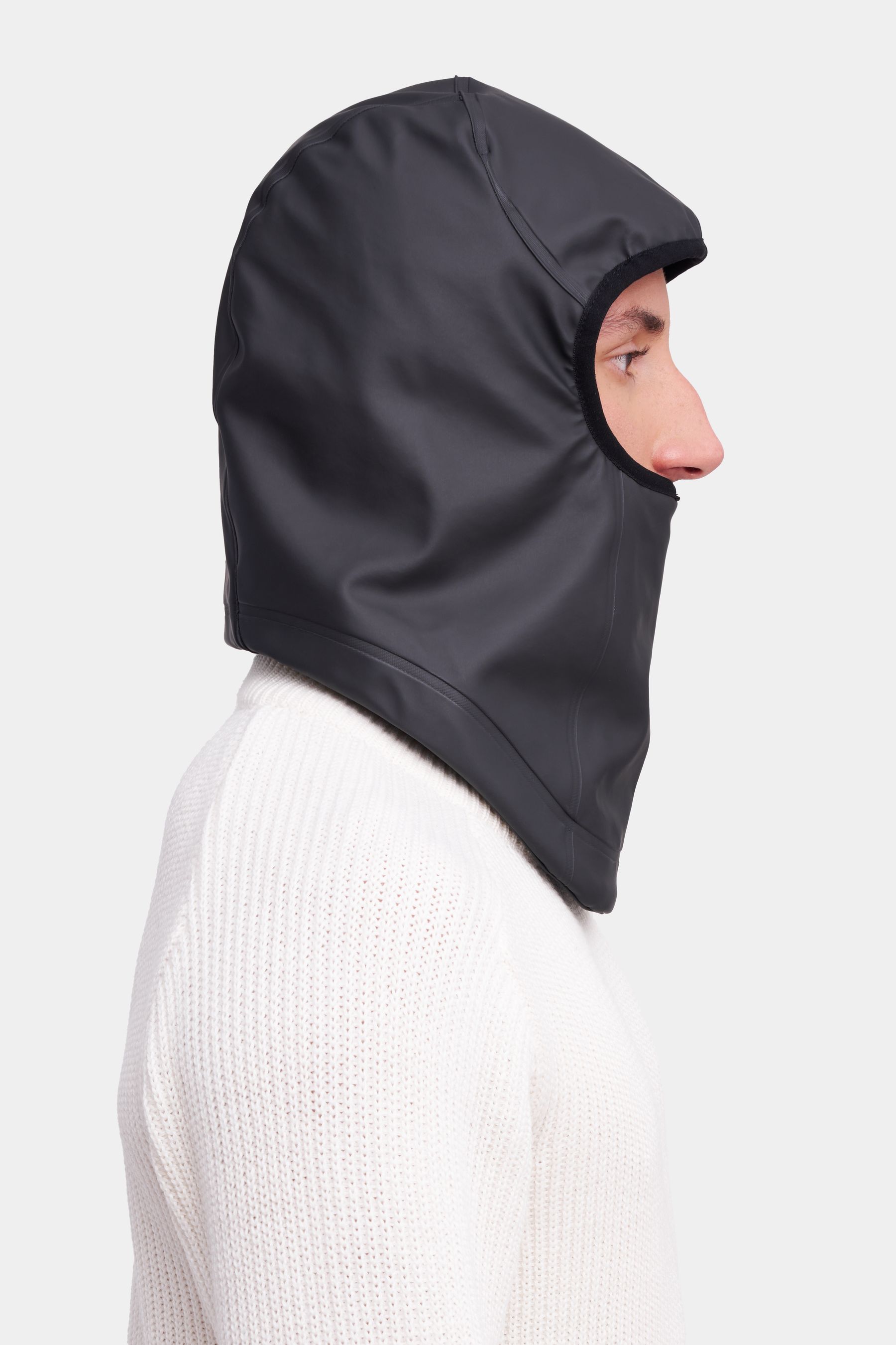 stutterheim rain balaclava black accessories hats-and-scarves