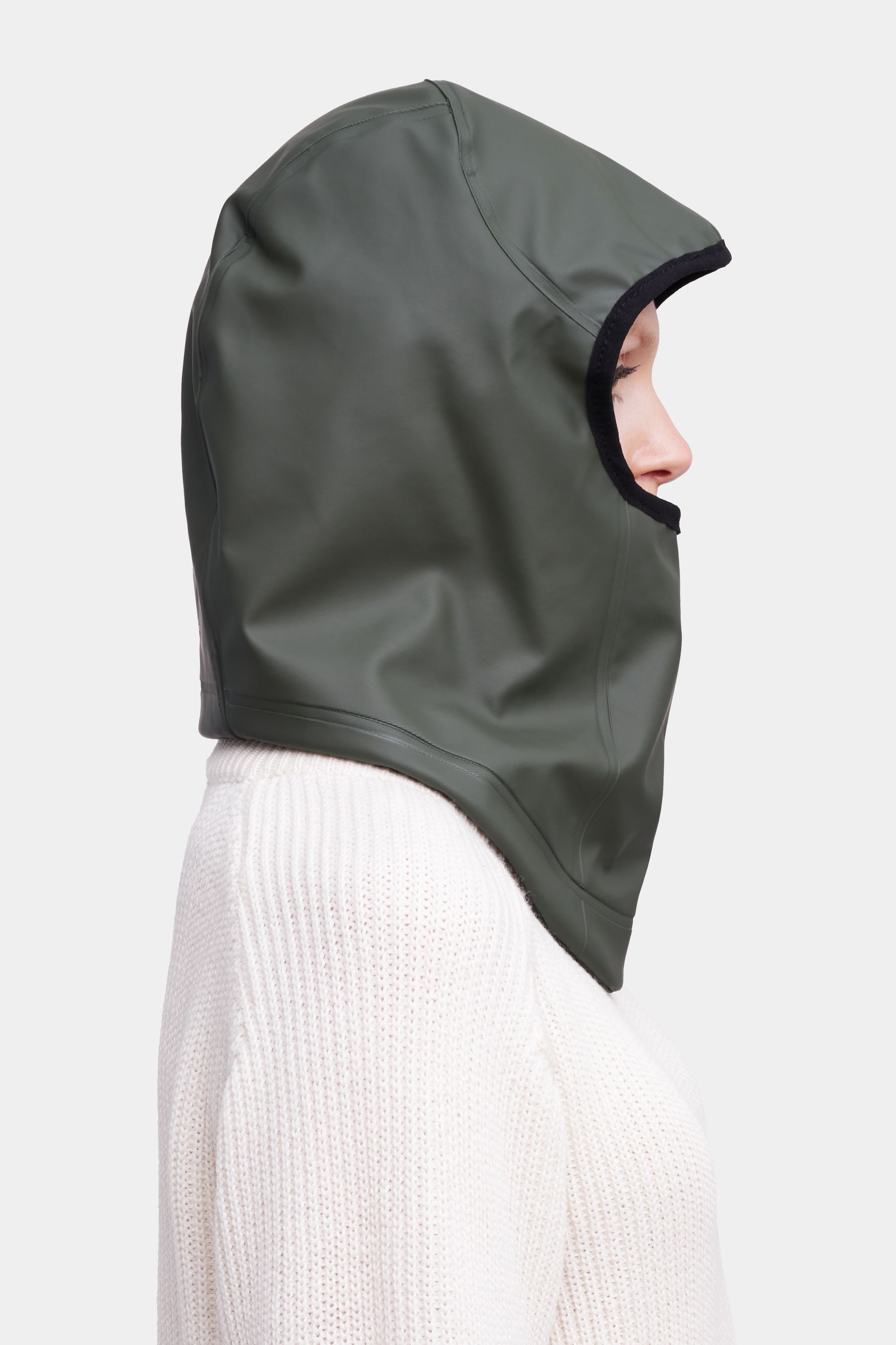 stutterheim rain balaclava green accessories hats-and-scarves