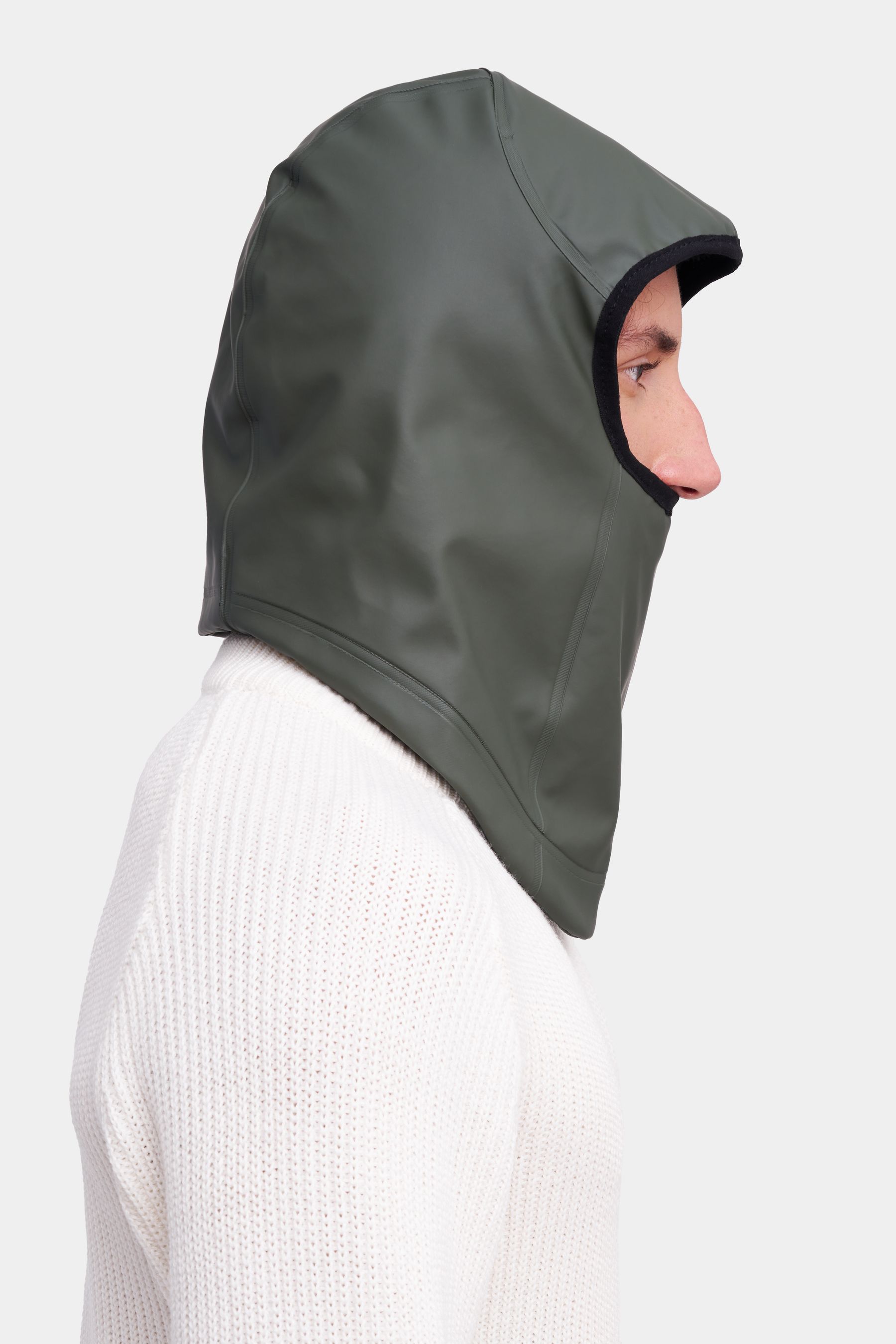 stutterheim rain balaclava green accessories hats-and-scarves