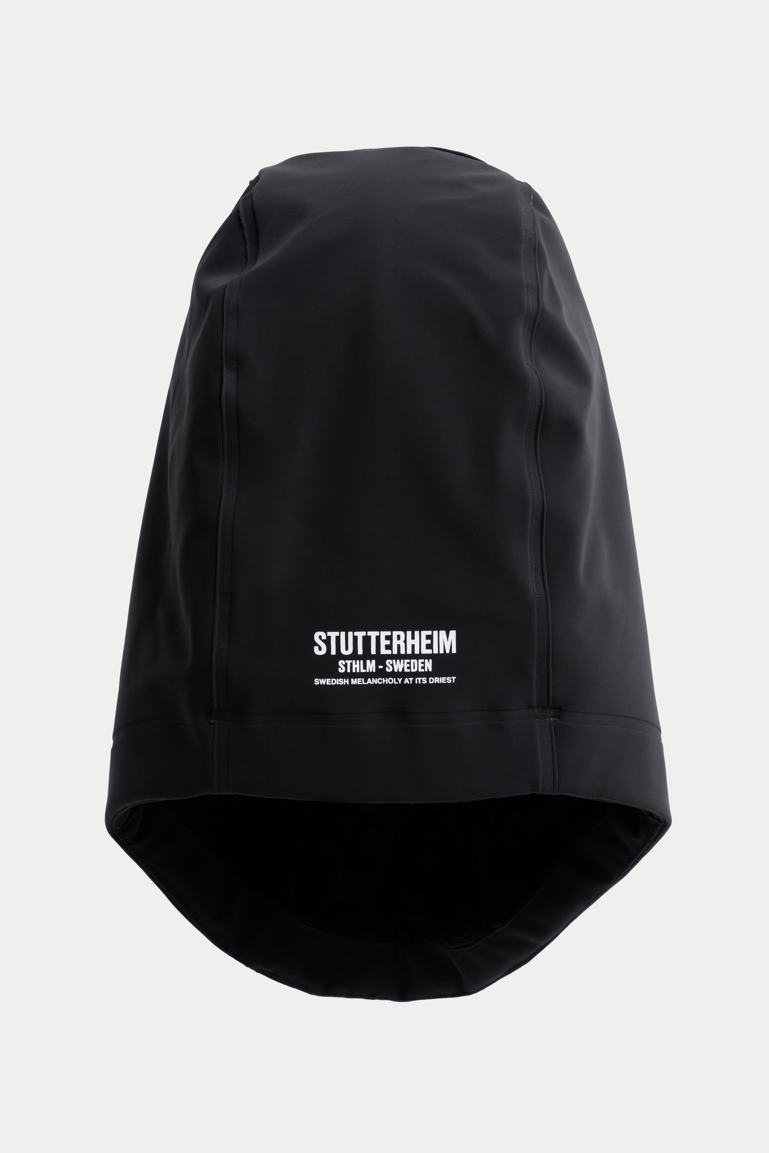 stutterheim rain balaclava matte black accessories hats-and-scarves