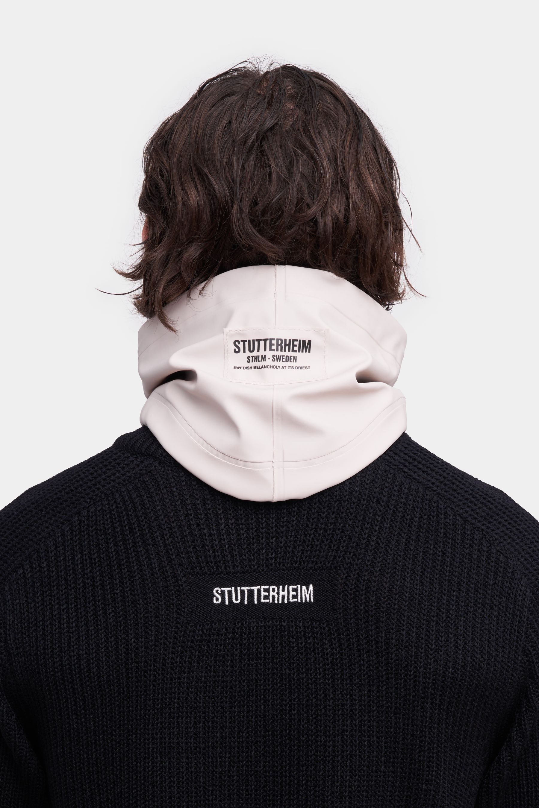 stutterheim rain collar light sand accessories hats-and-scarves scarves