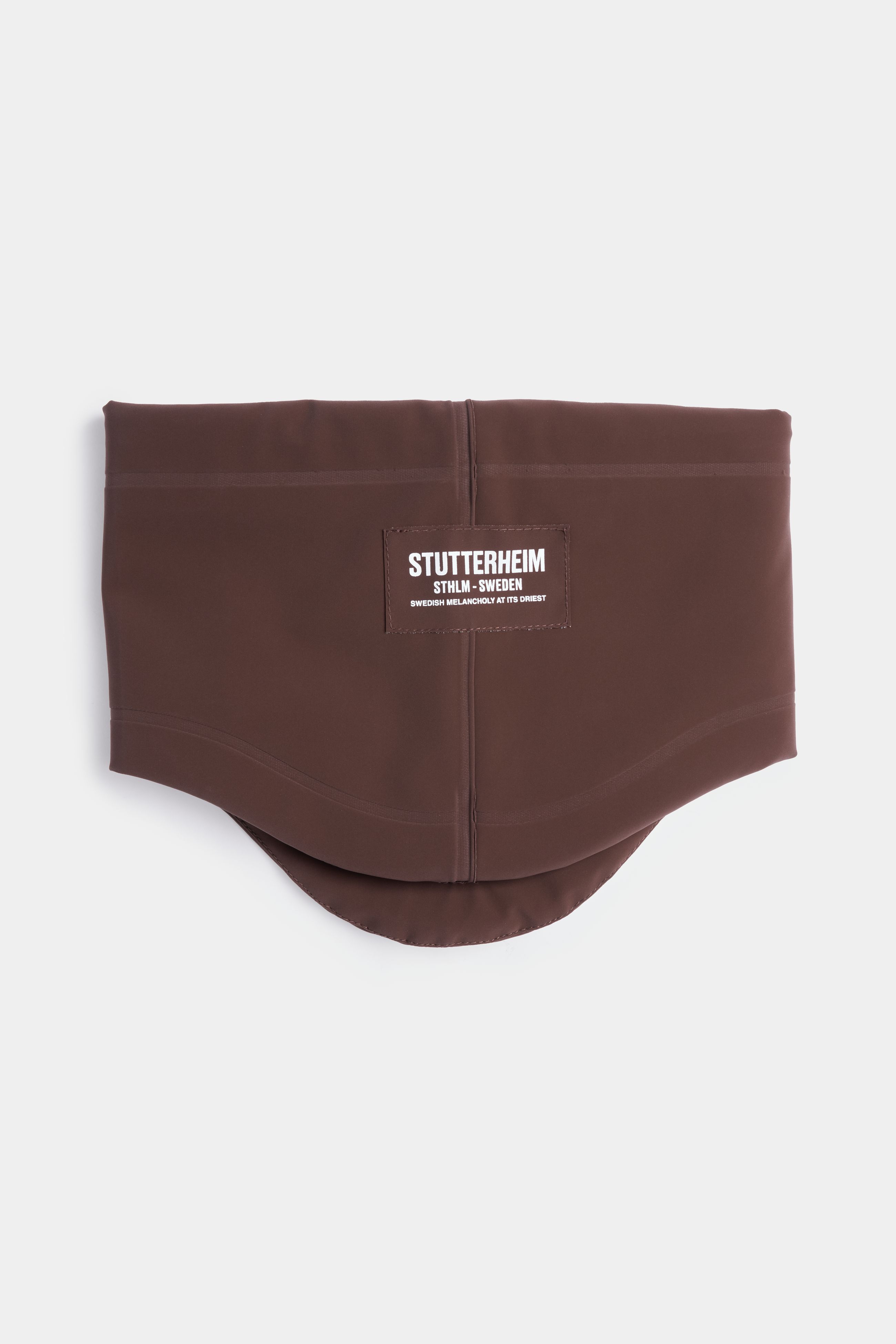 stutterheim rain collar dark brown accessories hats-and-scarves scarves