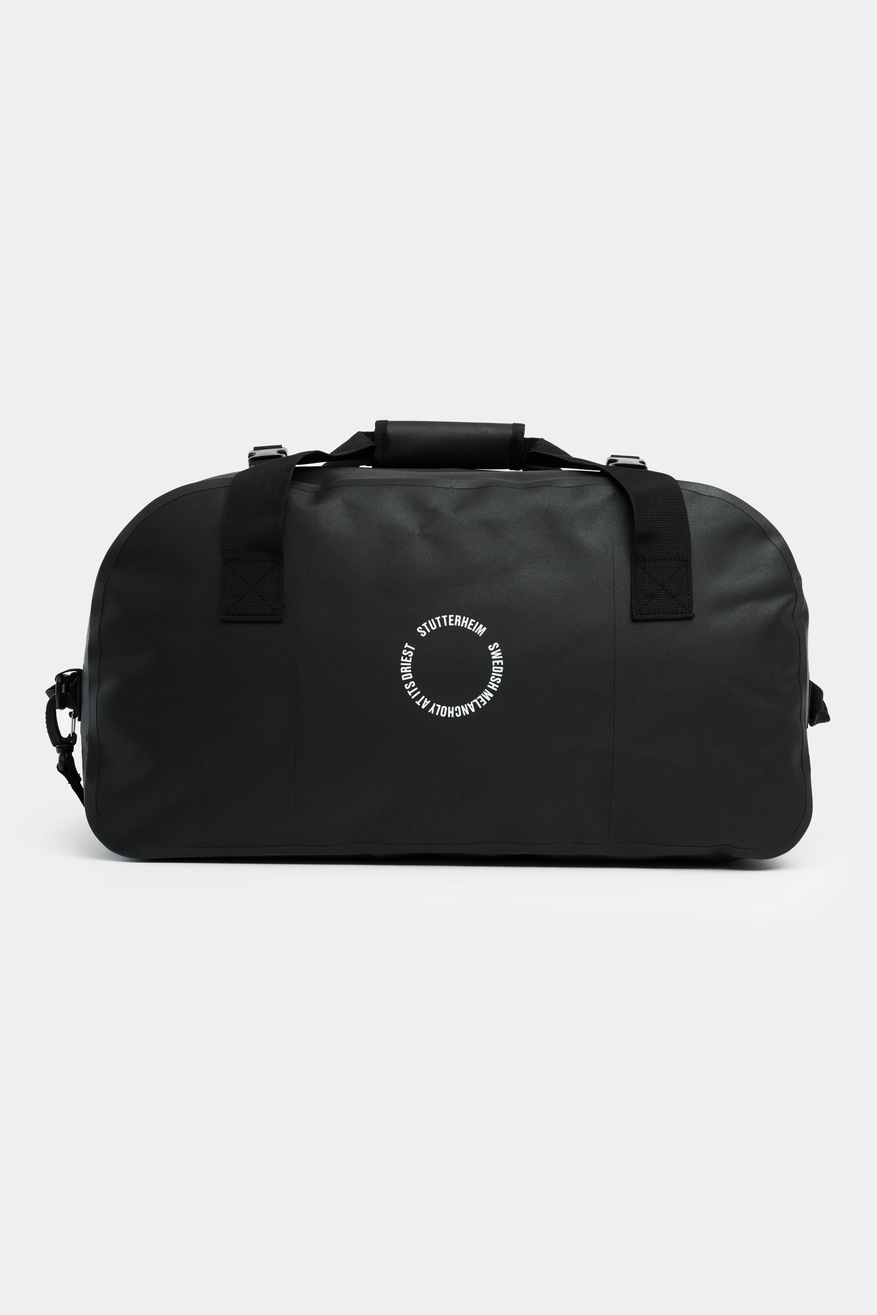 stutterheim rain duffel bag 50l black accessories bags travel-bags