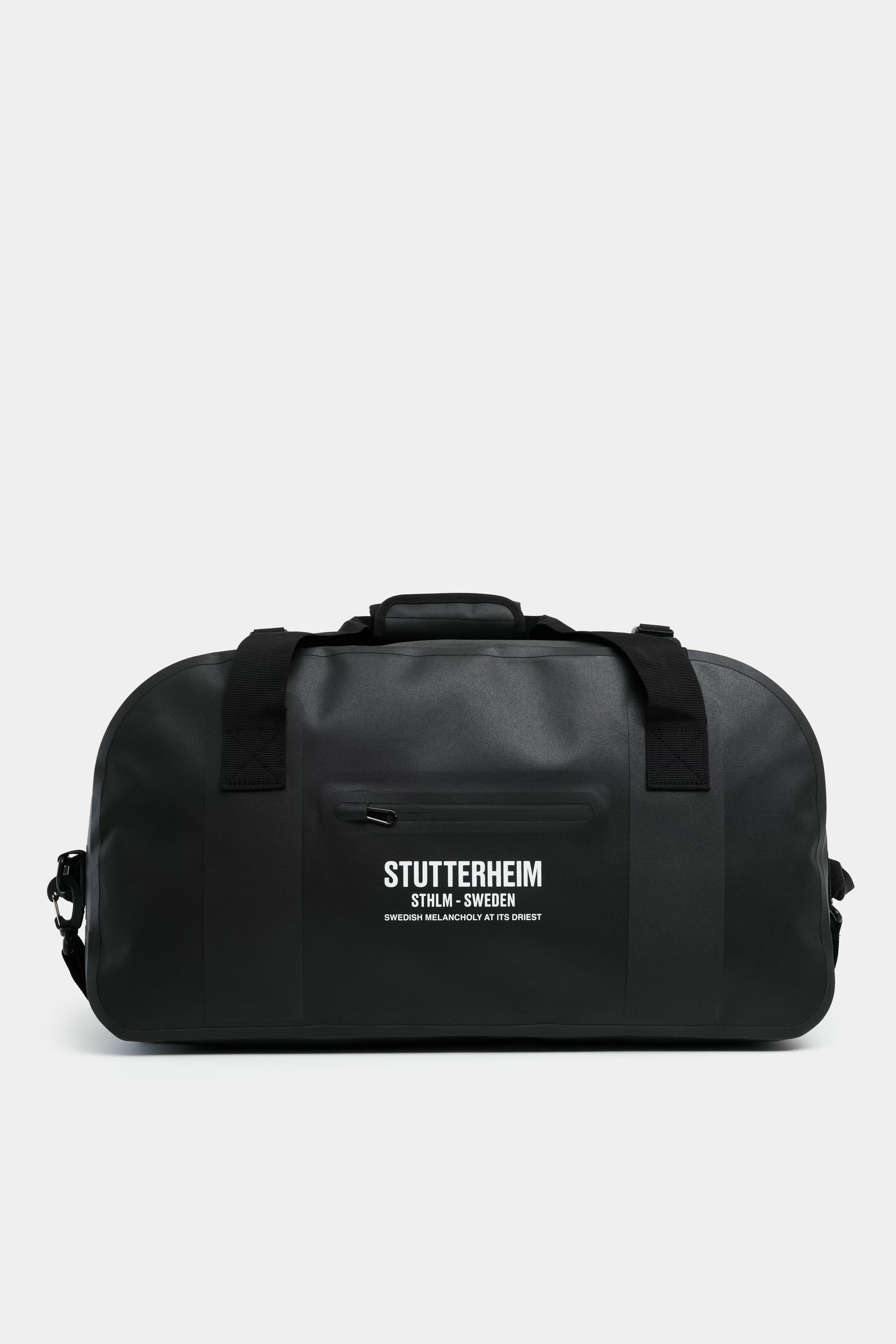 stutterheim rain duffel bag 50l black accessories bags travel-bags
