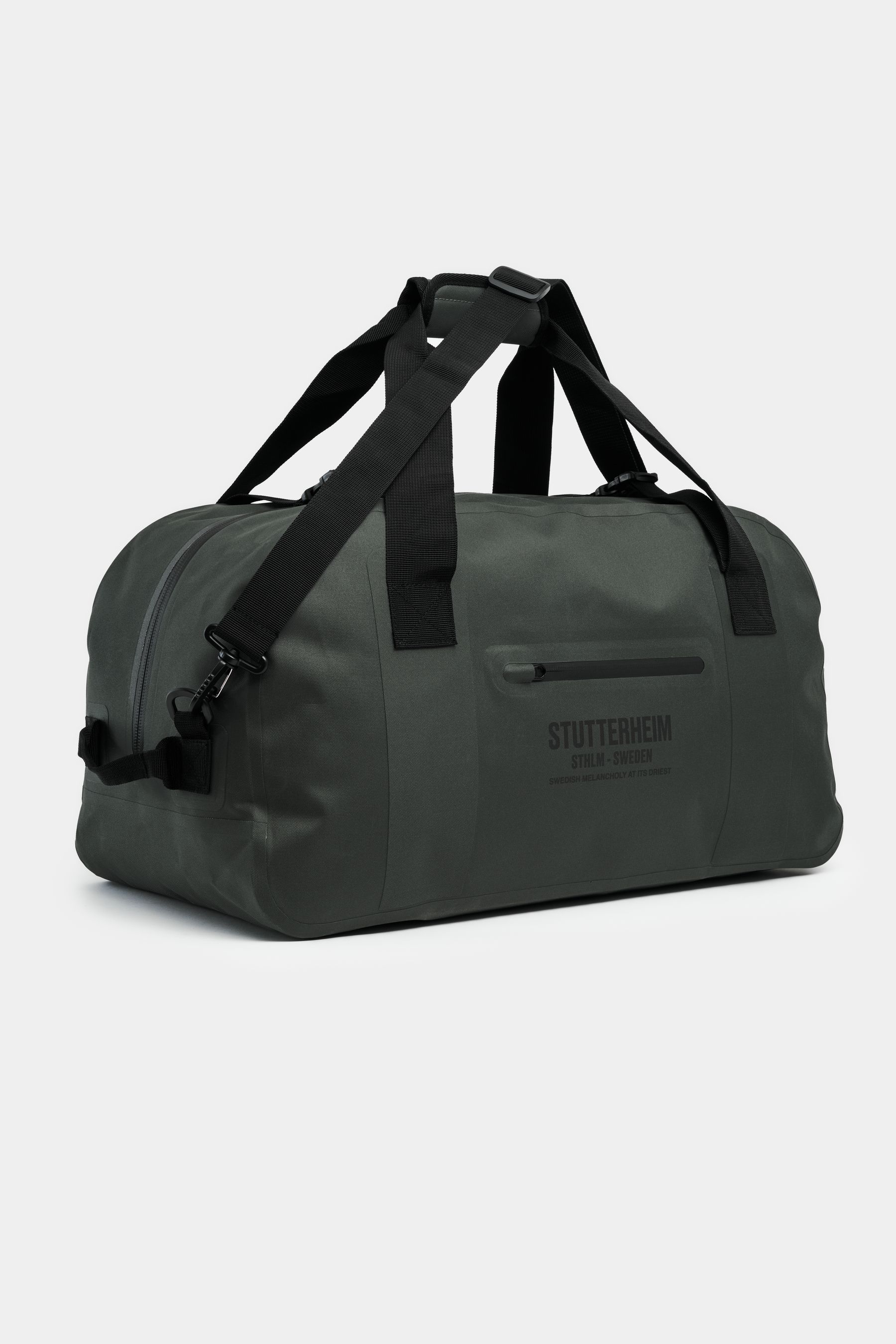 stutterheim rain duffel bag 50l green accessories bags travel-bags