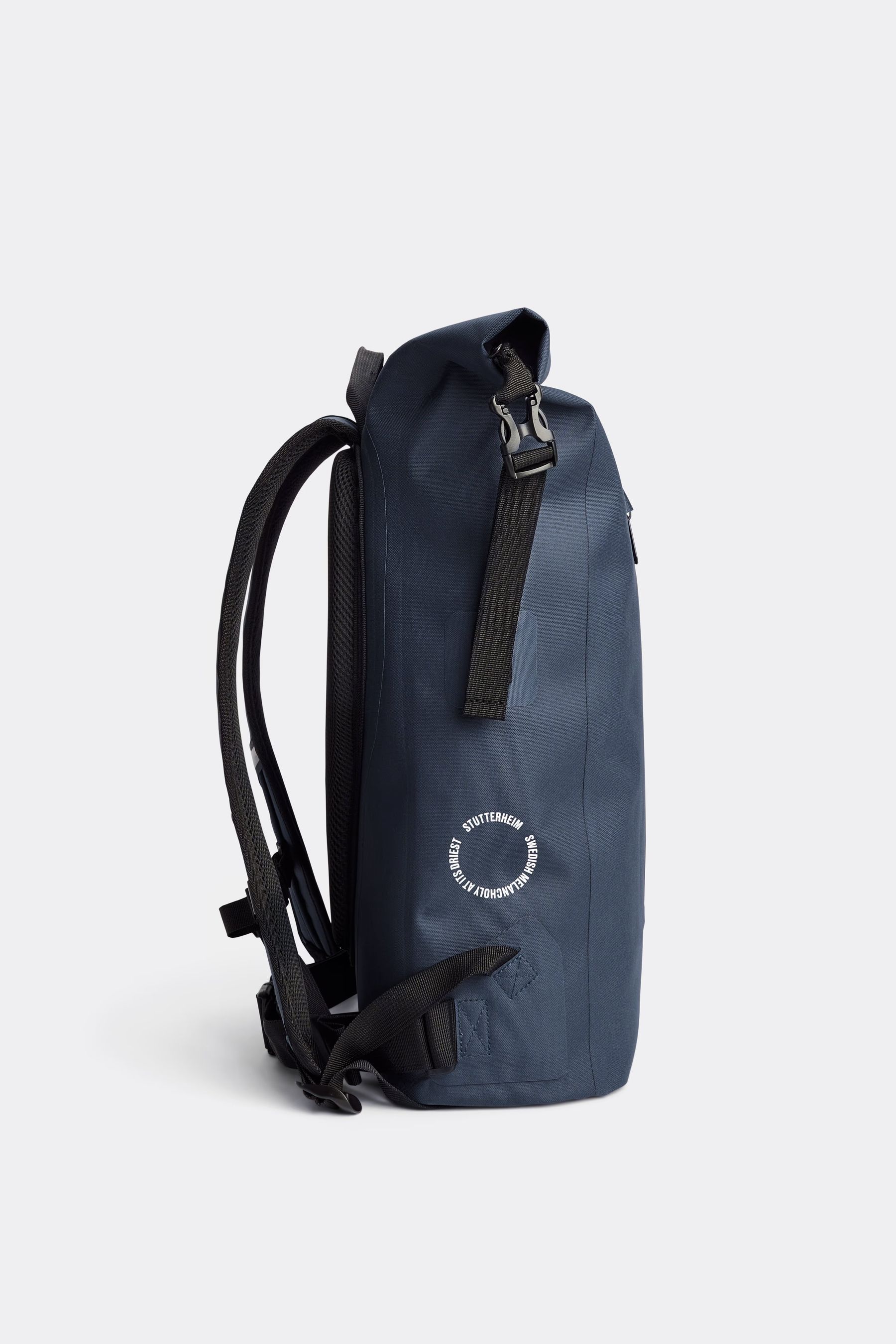 stutterheim rain rolltop 25l backpack navy accessories bags backpacks