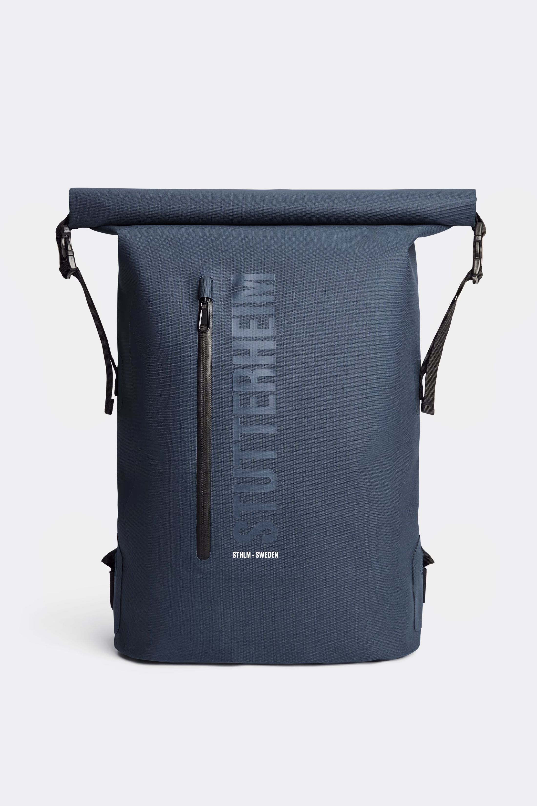 stutterheim rain rolltop 25l backpack navy accessories bags backpacks